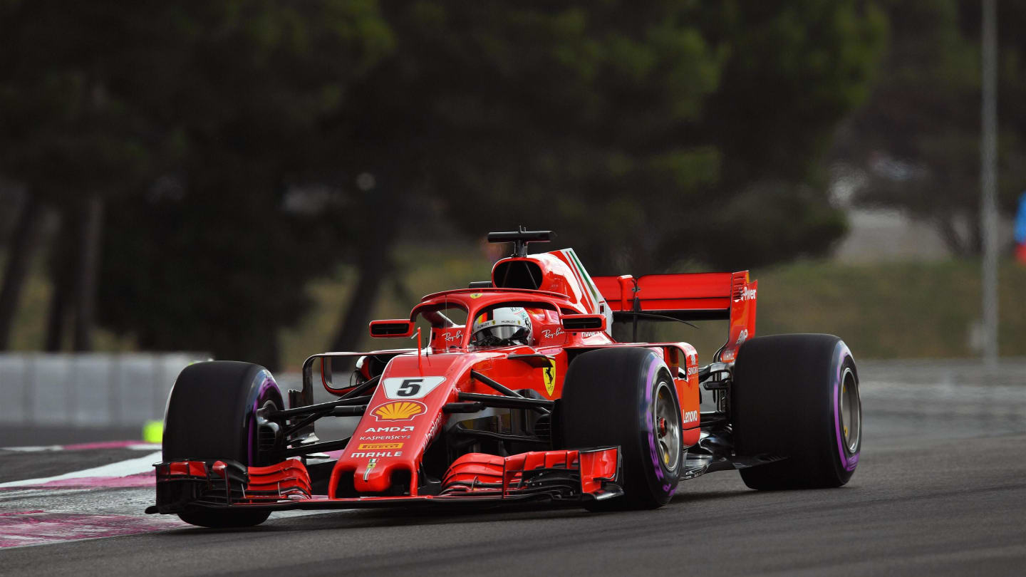 Sebastian Vettel (GER) Ferrari SF-71H at Formula One World Championship, Rd8, French Grand Prix, Qualifying, Paul Ricard, France, Saturday 23 June 2018. © Mark Sutton/Sutton Images