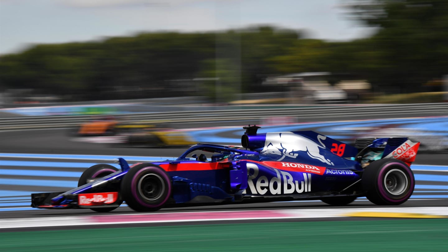 Brendon Hartley (NZL) Scuderia Toro Rosso STR13 at Formula One World Championship, Rd8, French Grand Prix, Race, Paul Ricard, France, Sunday 24 June 2018. © Mark Sutton/Sutton Images