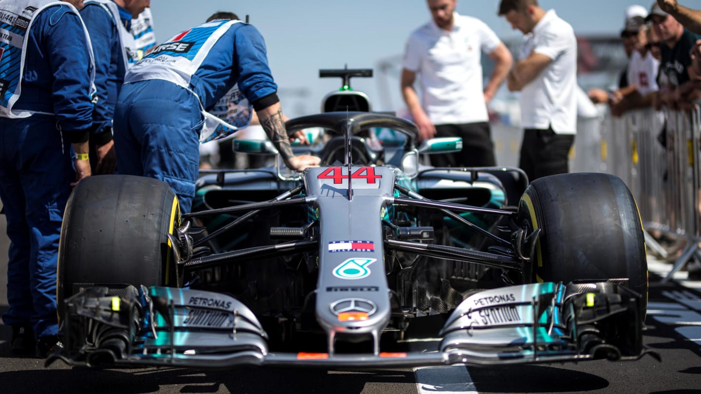 Mercedes-AMG F1 W09 EQ Power+ nose and front wing at Formula One World Championship, Rd8, French Grand Prix, Preparations, Paul Ricard, France, Thursday 21 June 2018. © Manuel Goria/Sutton Images