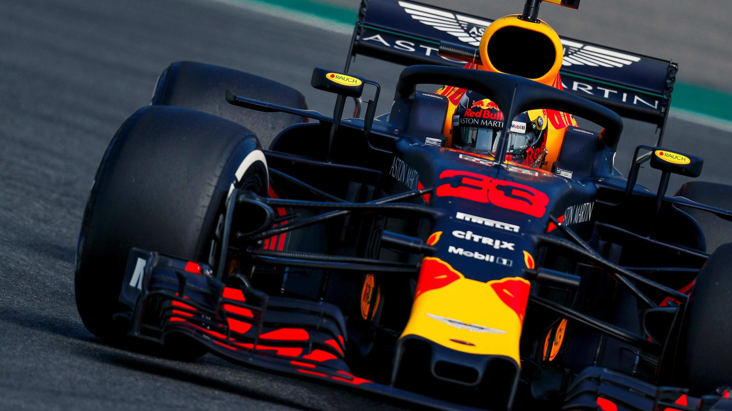 Max Verstappen (NED) Red Bull Racing RB14 at Formula One World Championship, Rd11, German Grand