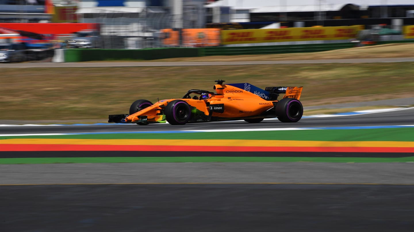 Fernando Alonso (ESP) McLaren MCL33 at Formula One World Championship, Rd11, German Grand Prix, Practice, Hockenheim, Germany, Friday 20 July 2018. © Jerry Andre/Sutton Images