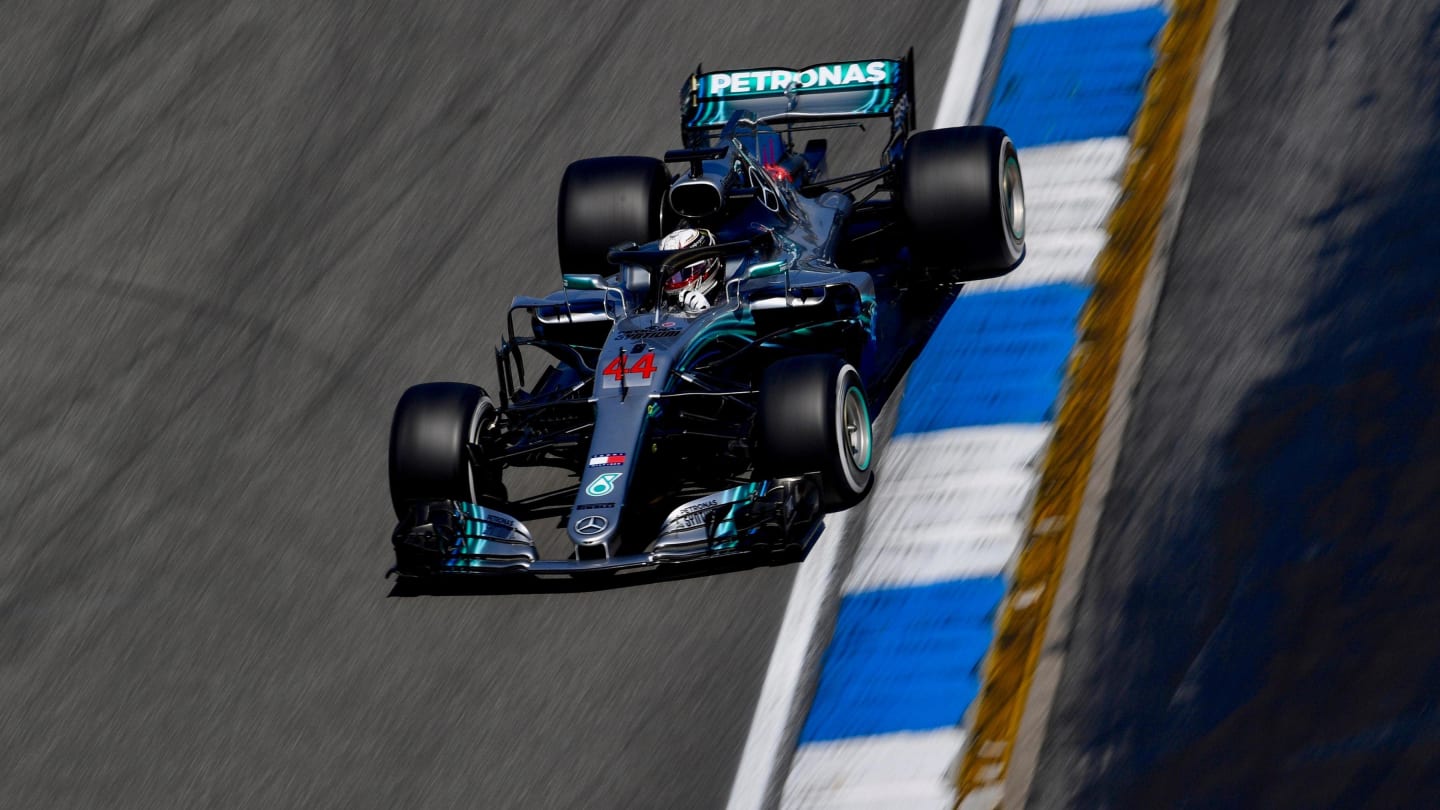 Lewis Hamilton (GBR) Mercedes-AMG F1 W09 EQ Power+ at Formula One World Championship, Rd11, German