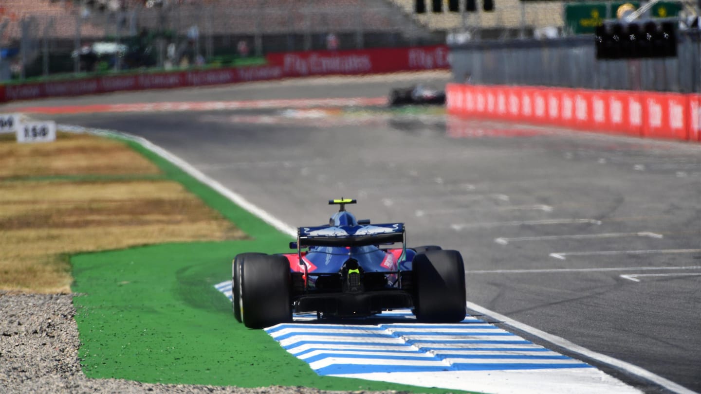 Pierre Gasly (FRA) Scuderia Toro Rosso STR13 at Formula One World Championship, Rd11, German Grand