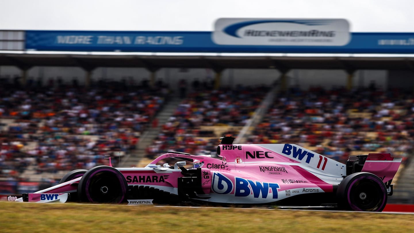 Sergio Perez (MEX) Force India VJM11 at Formula One World Championship, Rd11, German Grand Prix,