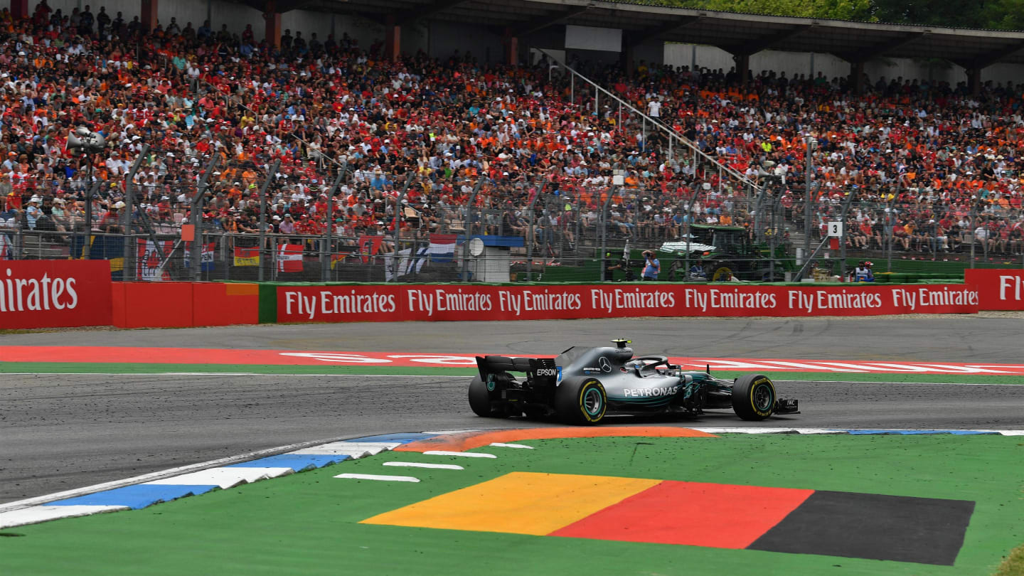 Valtteri Bottas (FIN) Mercedes-AMG F1 W09 EQ Power+ at Formula One World Championship, Rd11, German