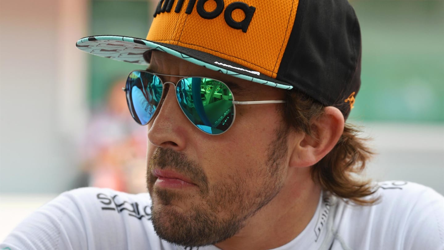 Fernando Alonso (ESP) McLaren on the grid at Formula One World Championship, Rd11, German Grand