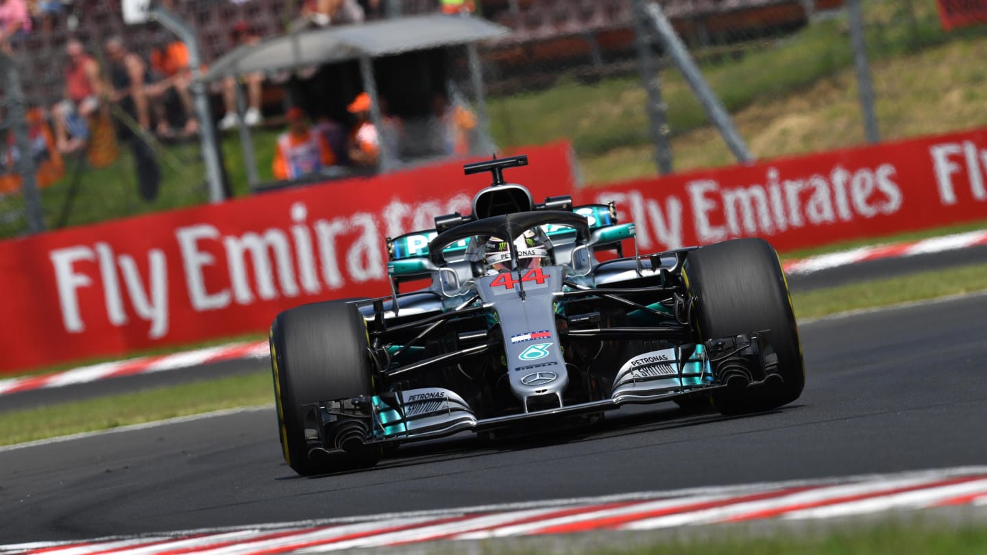 Lewis Hamilton (GBR) Mercedes-AMG F1 W09 EQ Power+ at Formula One World Championship, Rd12, Hungarian Grand Prix, Practice, Hungaroring, Hungary, Friday 27 July 2018. © Jerry Andre/Sutton Images