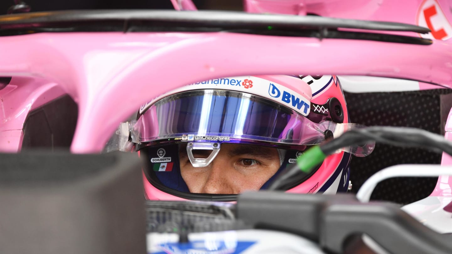 Sergio Perez (MEX) Force India VJM11 at Formula One World Championship, Rd12, Hungarian Grand Prix, Practice, Hungaroring, Hungary, Friday 27 July 2018. © Mark Sutton/Sutton Images