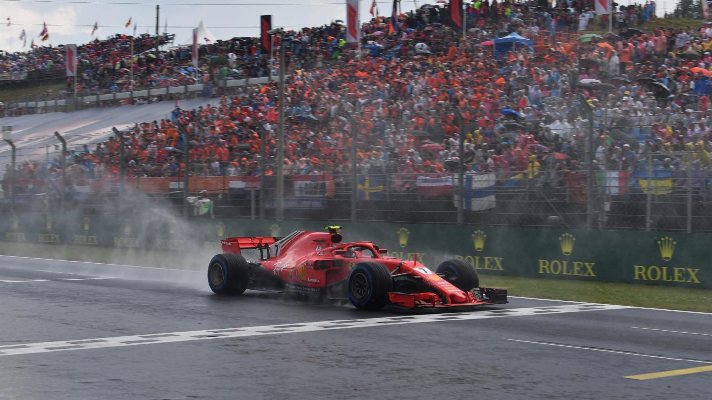 Kimi Raikkonen (FIN) Ferrari SF-71H at Formula One World Championship, Rd12, Hungarian Grand Prix,
