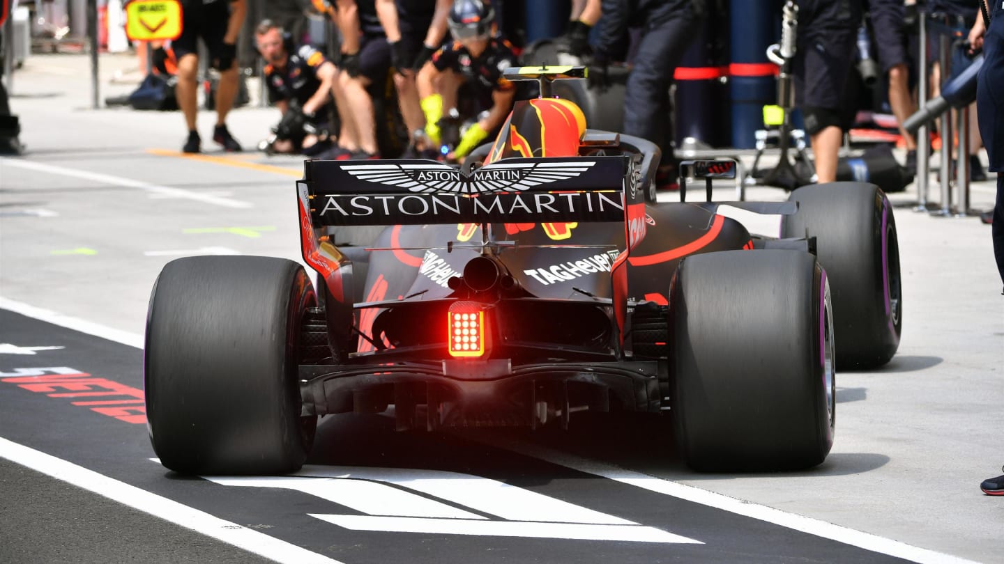 Max Verstappen (NED) Red Bull Racing RB14 at Formula One World Championship, Rd12, Hungarian Grand Prix, Qualifying, Hungaroring, Hungary, Saturday 28 July 2018. © Mark Sutton/Sutton Images