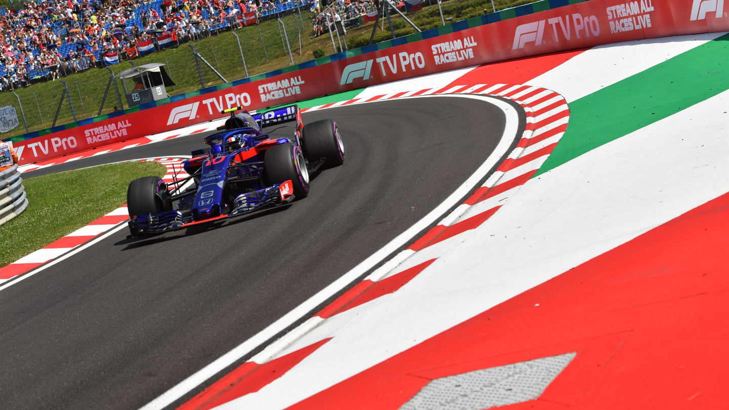 Pierre Gasly (FRA) Scuderia Toro Rosso STR13 at Formula One World Championship, Rd12, Hungarian