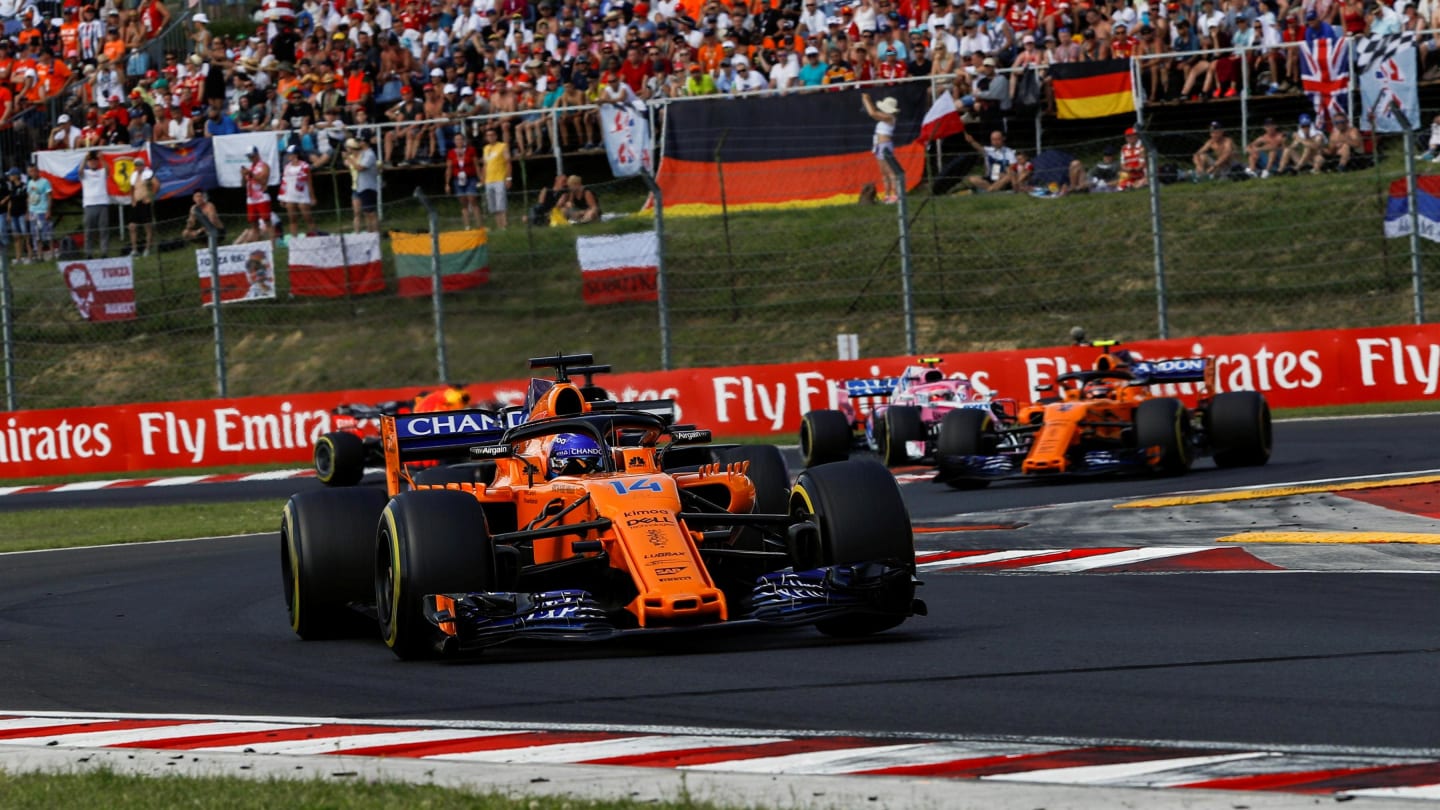 Fernando Alonso (ESP) McLaren MCL33 at Formula One World Championship, Rd12, Hungarian Grand Prix, Race, Hungaroring, Hungary, Sunday 29 July 2018. © Manuel Goria/Sutton Images