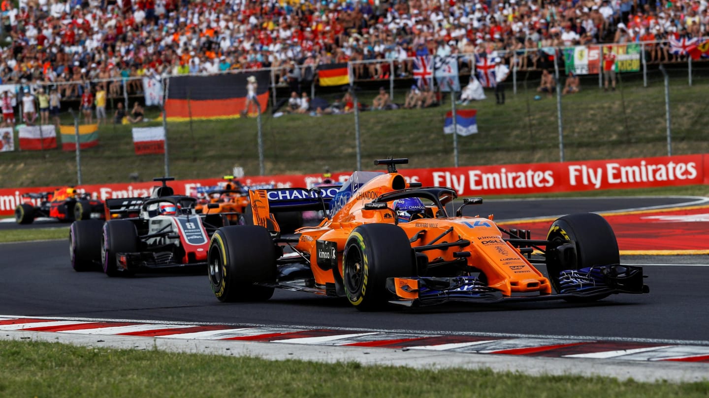 Fernando Alonso (ESP) McLaren MCL33 at Formula One World Championship, Rd12, Hungarian Grand Prix,