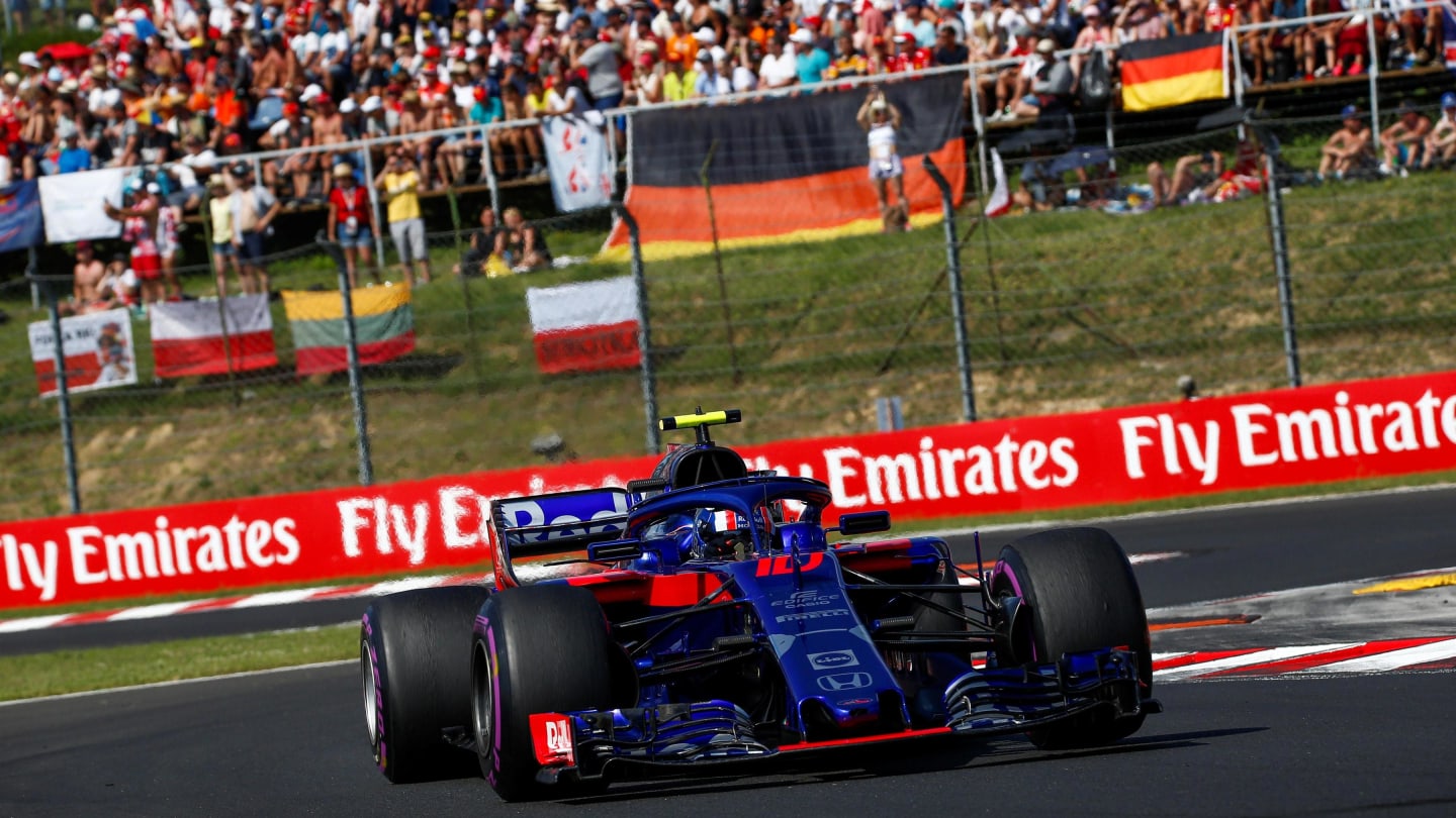 Pierre Gasly (FRA) Scuderia Toro Rosso STR13 at Formula One World Championship, Rd12, Hungarian