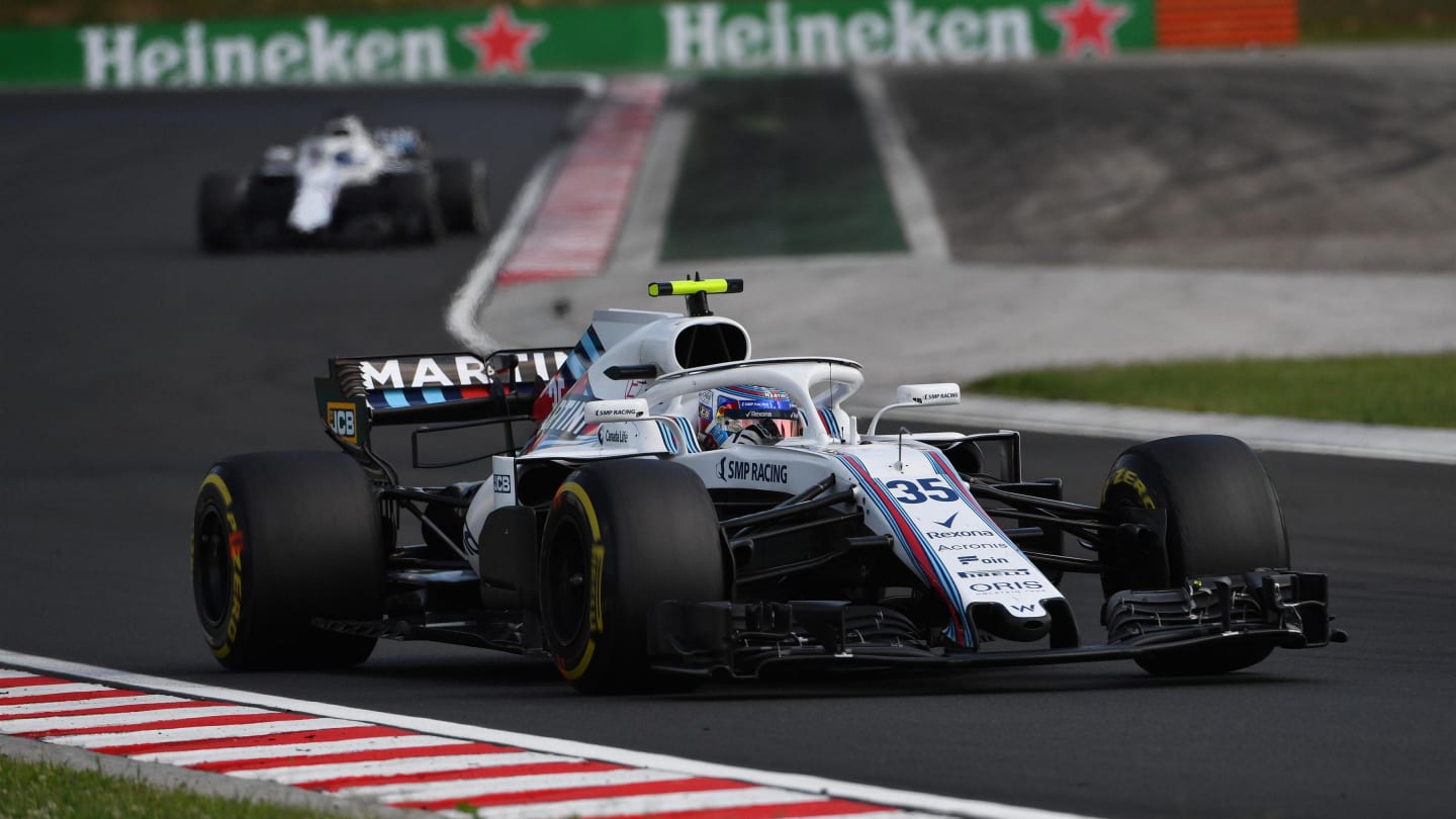 Sergey Sirotkin (RUS) Williams FW41 at Formula One World Championship, Rd12, Hungarian Grand Prix,
