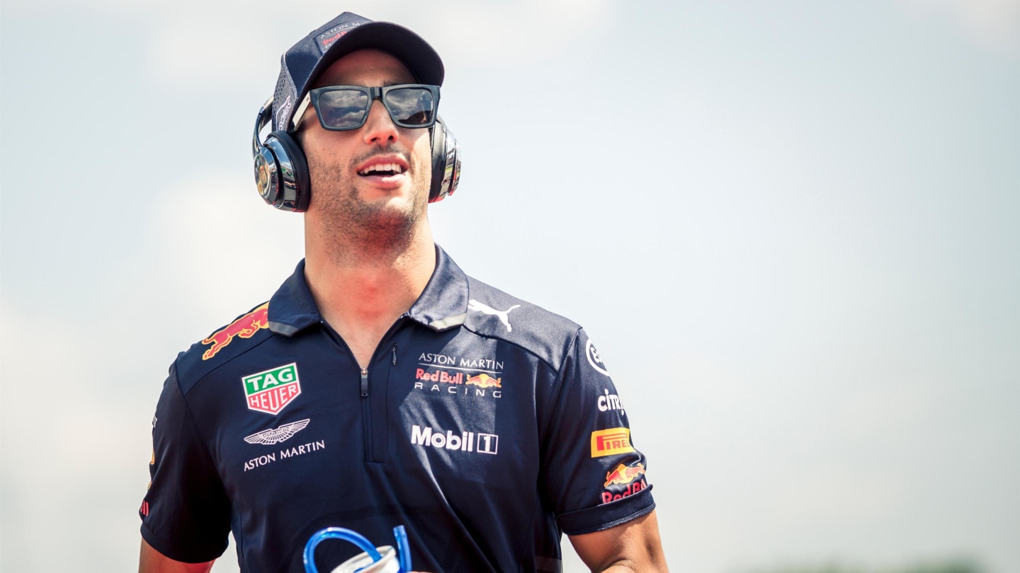 Daniel Ricciardo (AUS) Red Bull Racing on the drivers parade at Formula One World Championship, Rd12, Hungarian Grand Prix, Race, Hungaroring, Hungary, Sunday 29 July 2018. © Manuel Goria/Sutton Images