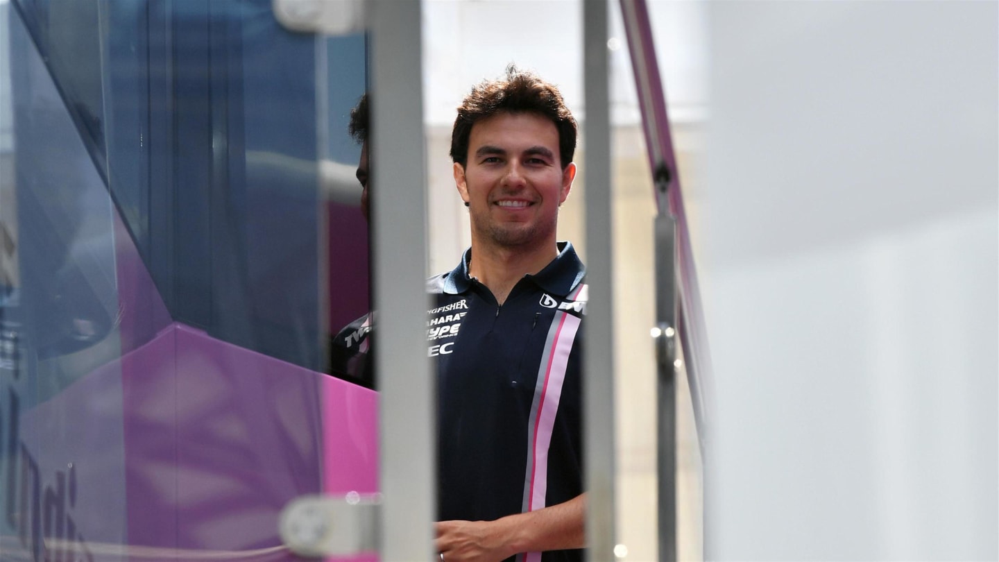 Sergio Perez (MEX) Force India at Formula One World Championship, Rd12, Hungarian Grand Prix, Preparations, Hungaroring, Hungary, Thursday 26 July 2018. © Mark Sutton/Sutton Images
