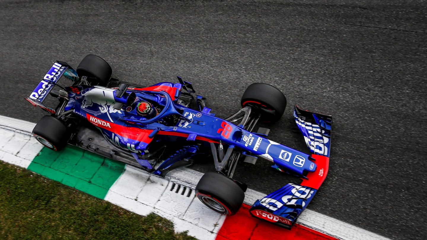 Brendon Hartley's Monza challenger was one one of two Toro Rosso cars using the unique mechanism. © Manuel Goria/Sutton Images