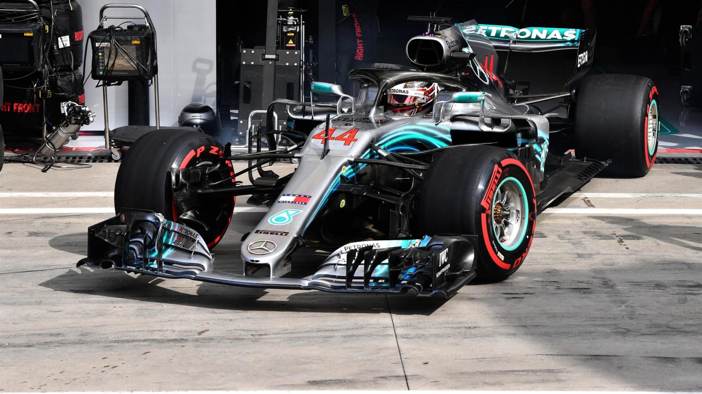 Lewis Hamilton, Mercedes AMG F1 W09 at Formula One World Championship, Rd14, Italian Grand Prix, Qualifying, Monza, Italy, Saturday 1 September 2018. © Mark Sutton/Sutton Images