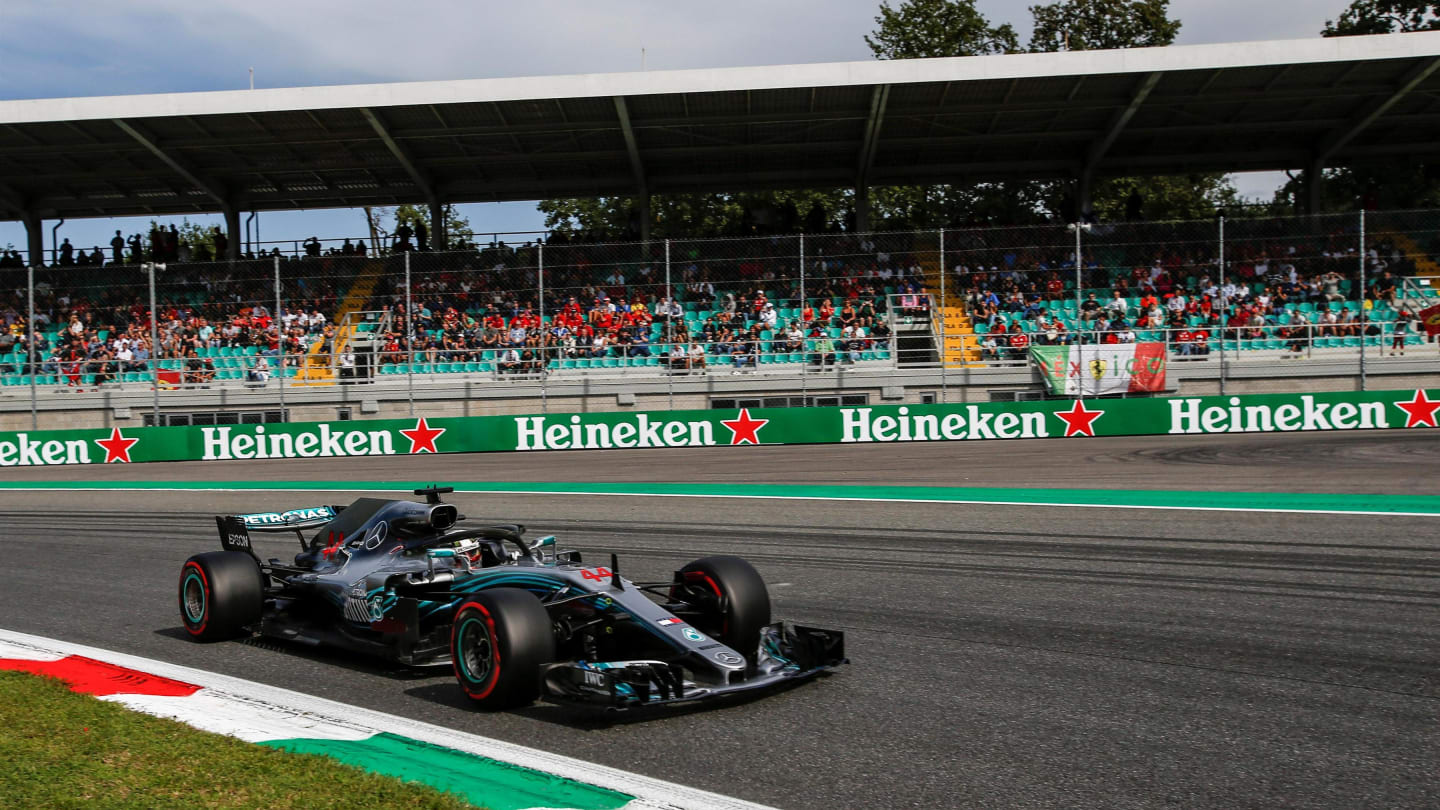 Lewis Hamilton, Mercedes AMG F1 W09 at Formula One World Championship, Rd14, Italian Grand Prix,
