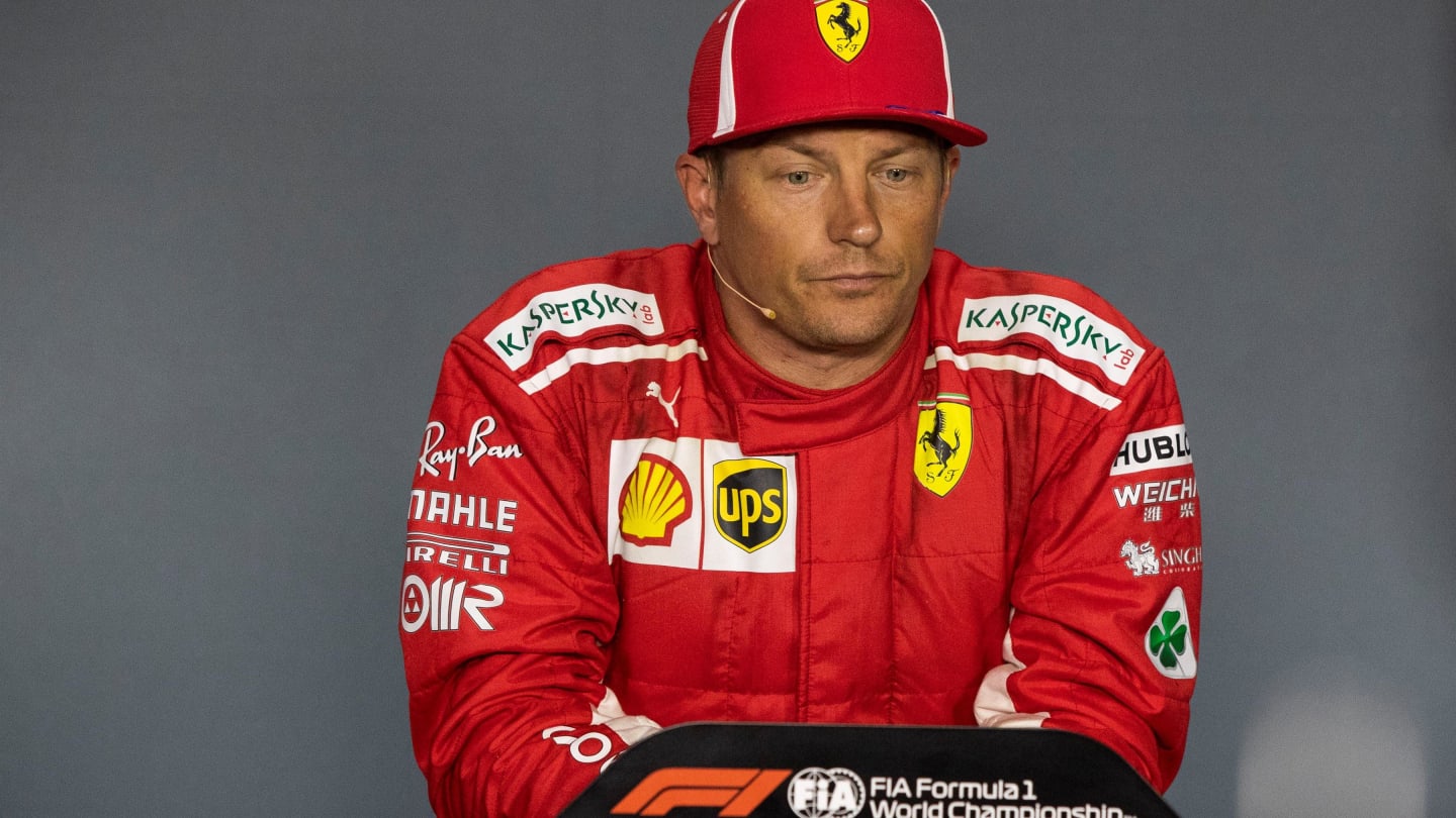 Kimi Raikkonen, Ferrari in the Press Conference at Formula One World Championship, Rd14, Italian