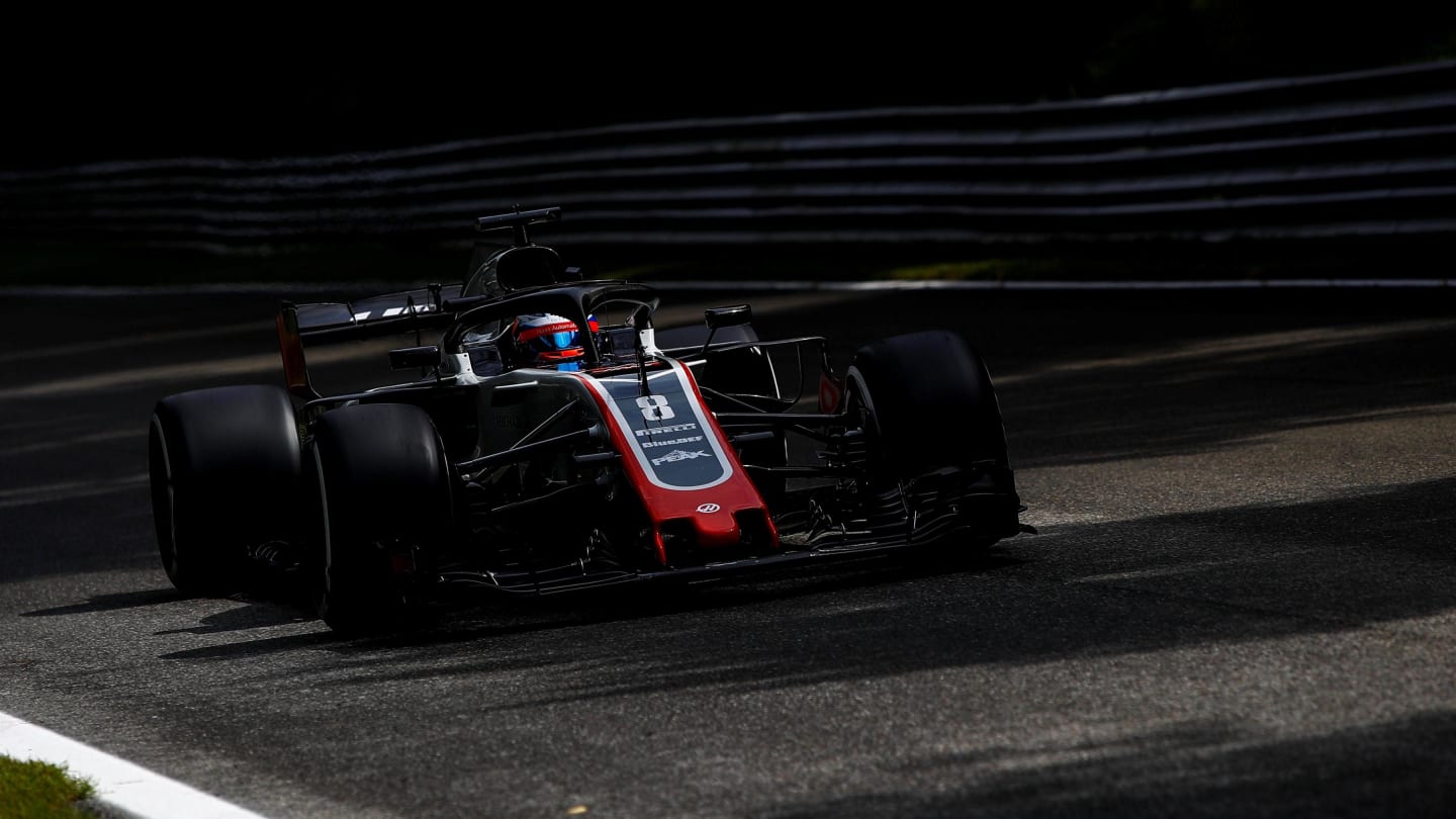 Romain Grosjean, Haas F1 Team VF-18 at Formula One World Championship, Rd14, Italian Grand Prix,