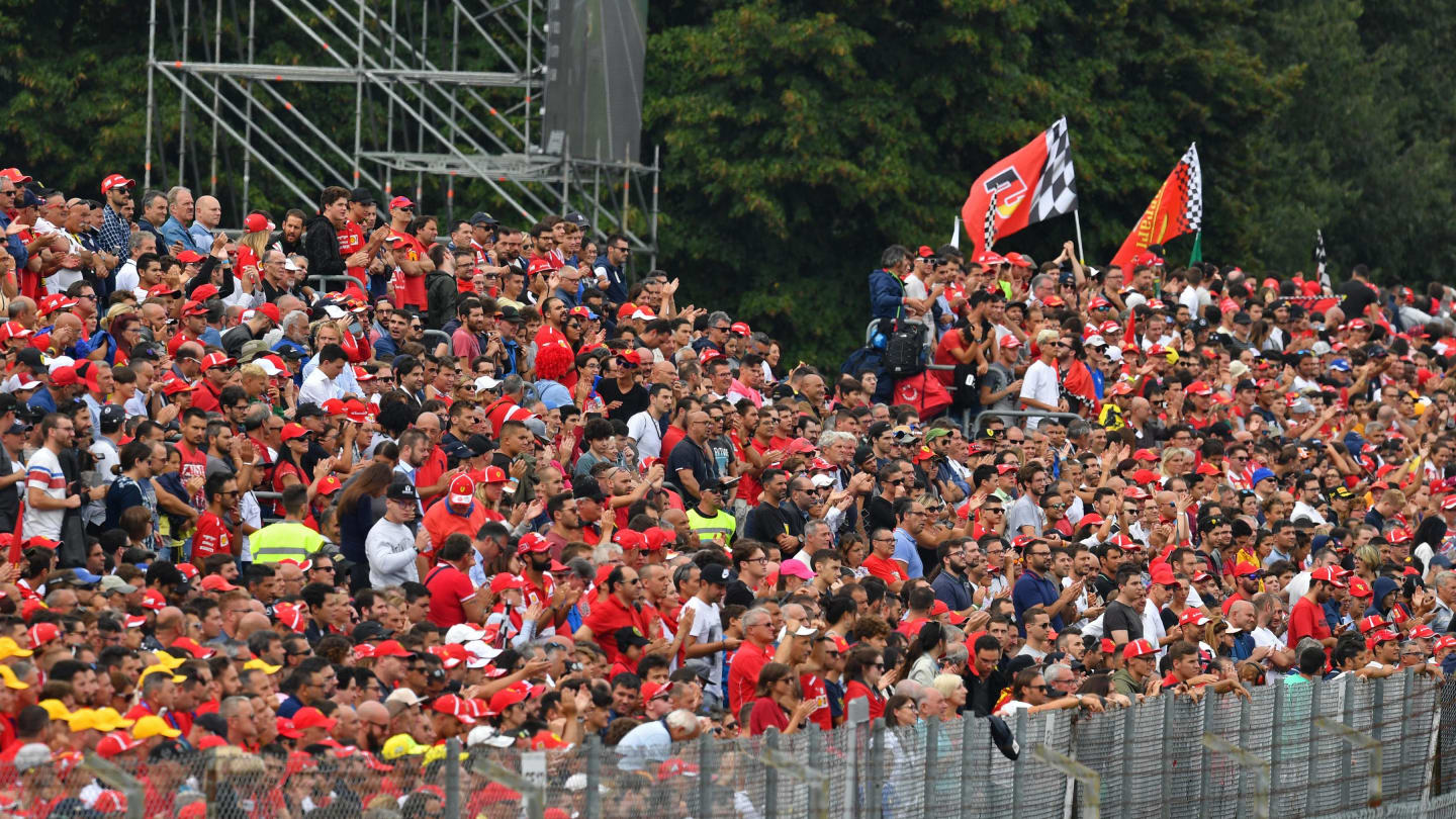 Fans at Formula One World Championship, Rd14, Italian Grand Prix, Race, Monza, Italy, Sunday 2 September 2018. © Mark Sutton/Sutton Images
