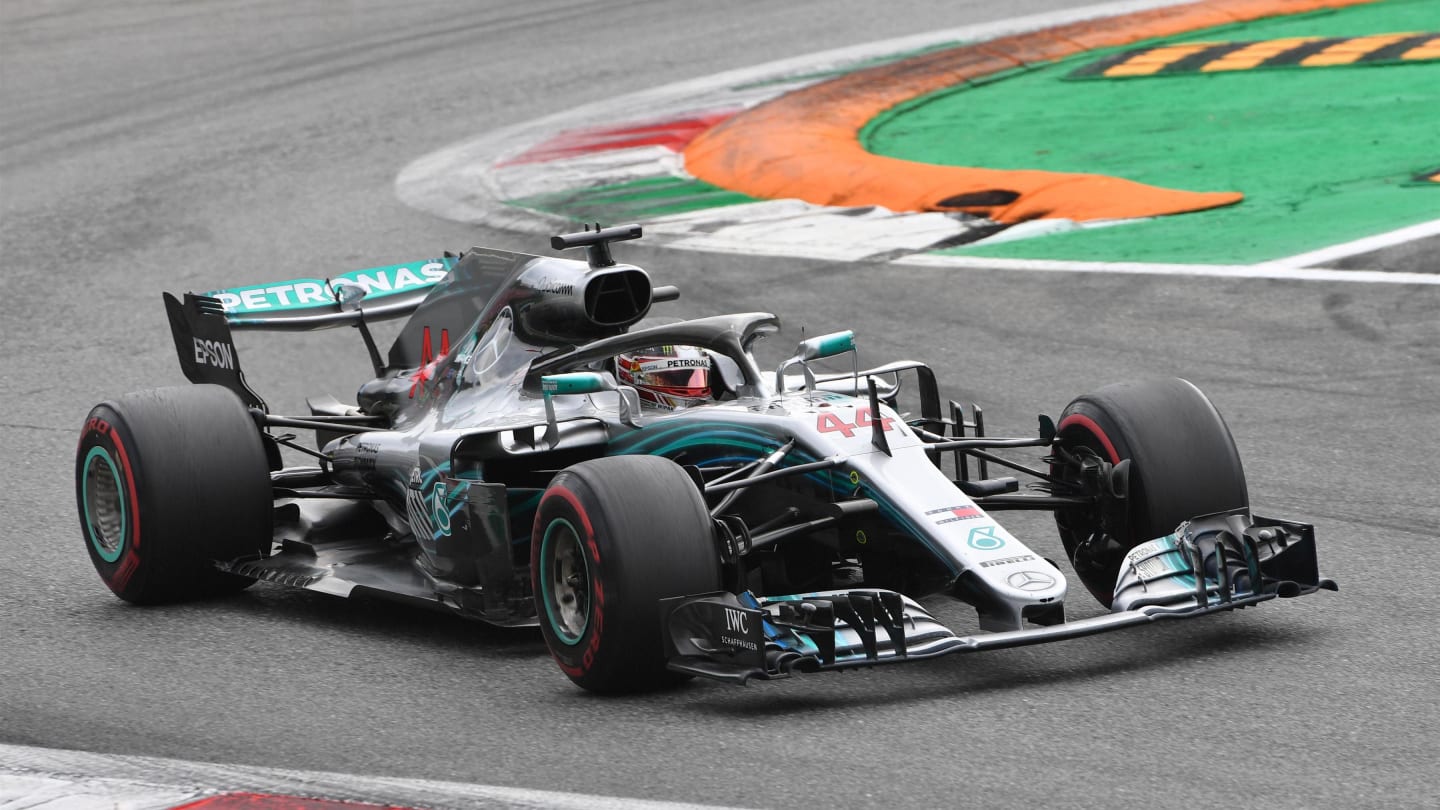 Lewis Hamilton, Mercedes AMG F1 W09 at Formula One World Championship, Rd14, Italian Grand Prix,
