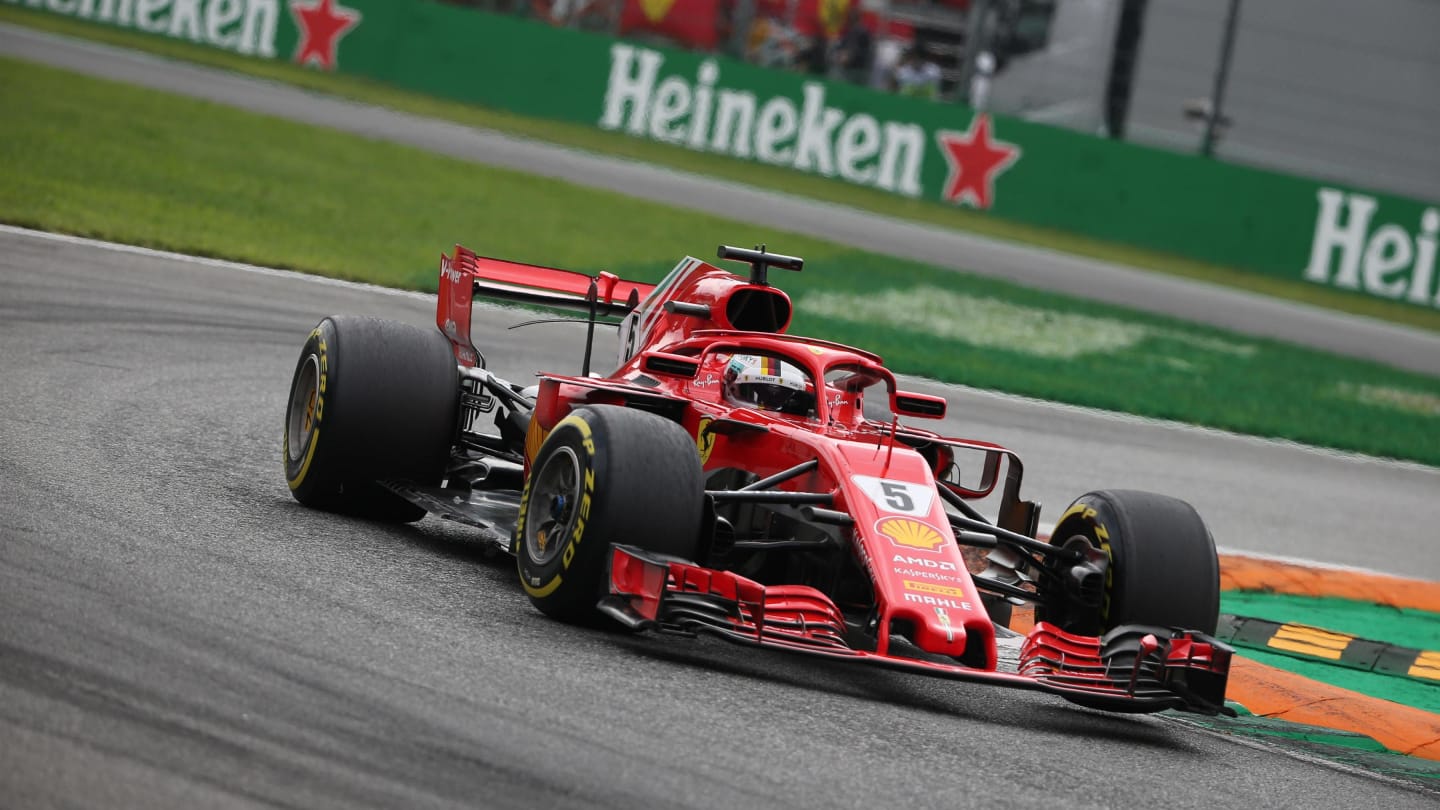 Sebastian Vettel, Ferrari SF71H at Formula One World Championship, Rd14, Italian Grand Prix, Race,