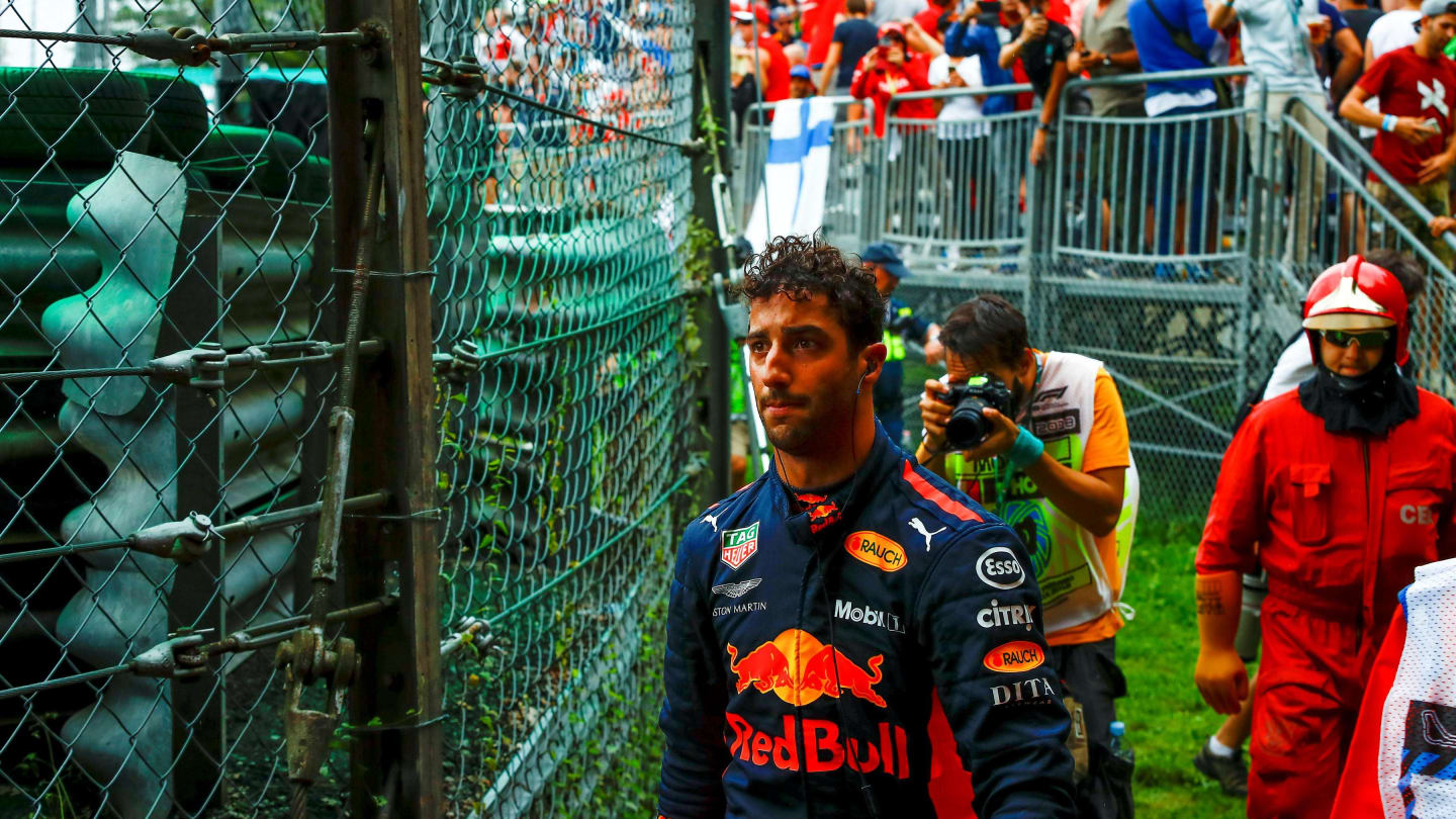 Race retiree Daniel Ricciardo, Red Bull Racing at Formula One World Championship, Rd14, Italian