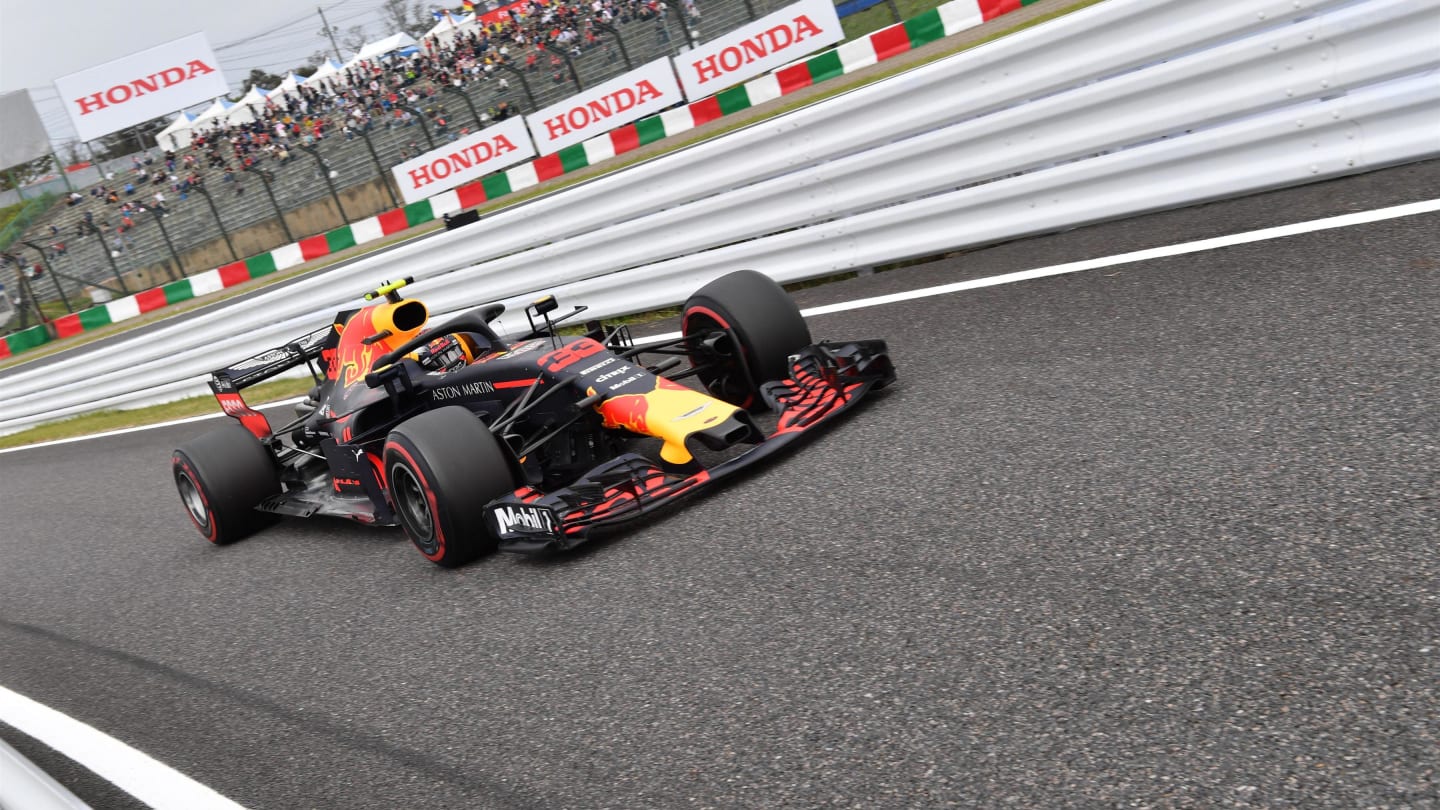 Max Verstappen, Red Bull Racing RB14 at Formula One World Championship, Rd17, Japanese Grand Prix,