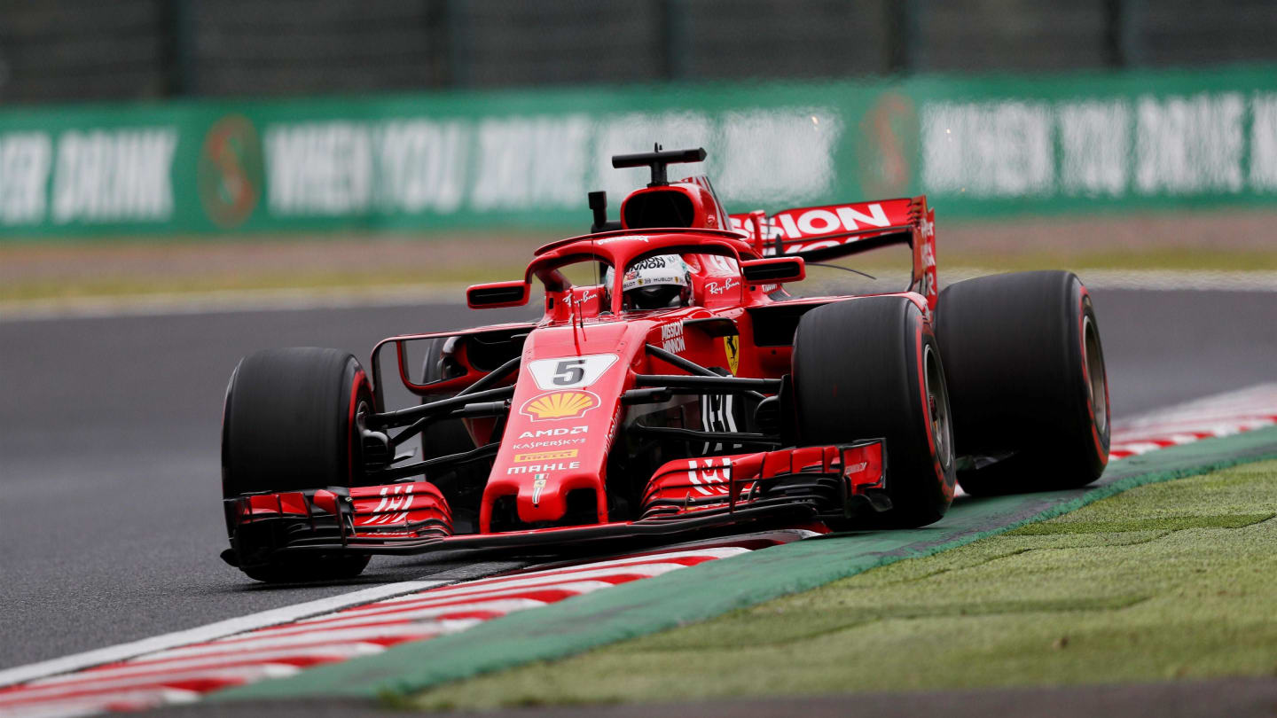 Sebastian Vettel, Ferrari SF71H at Formula One World Championship, Rd17, Japanese Grand Prix, Practice, Suzuka, Japan, Friday 5 October 2018.