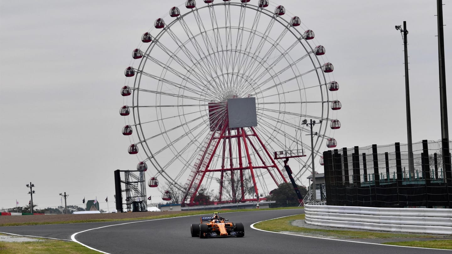 Stoffel Vandoorne, McLaren MCL33 at Formula One World Championship, Rd17, Japanese Grand Prix, Practice, Suzuka, Japan, Friday 5 October 2018.