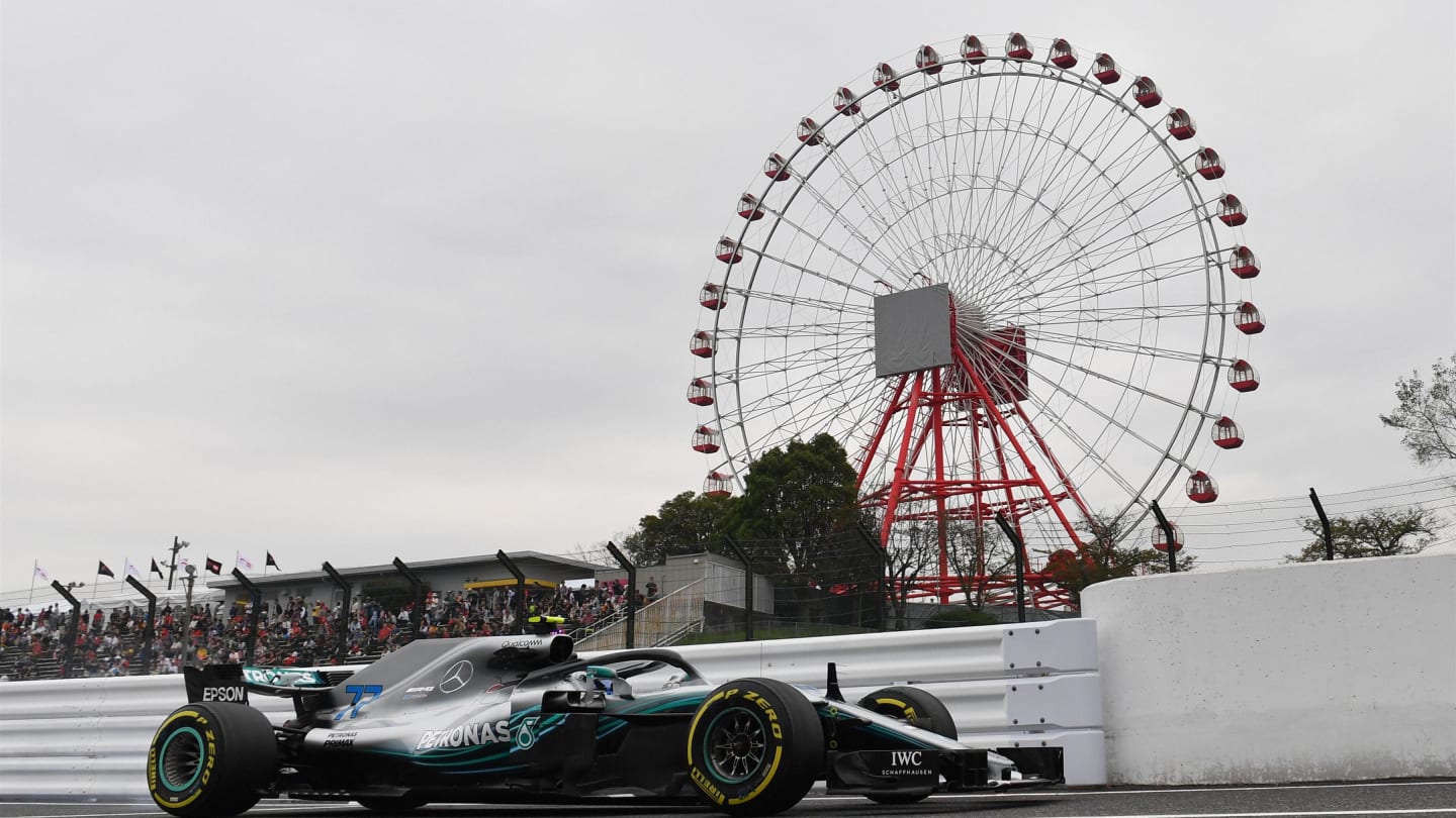 Valtteri Bottas, Mercedes-AMG F1 W09 EQ Power+ at Formula One World Championship, Rd17, Japanese Grand Prix, Practice, Suzuka, Japan, Friday 5 October 2018.
