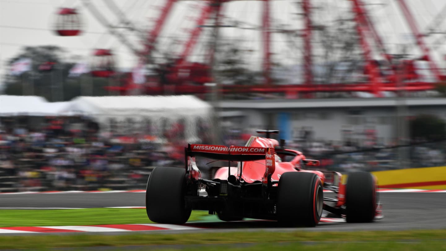 Sebastian Vettel, Ferrari SF71H at Formula One World Championship, Rd17, Japanese Grand Prix,