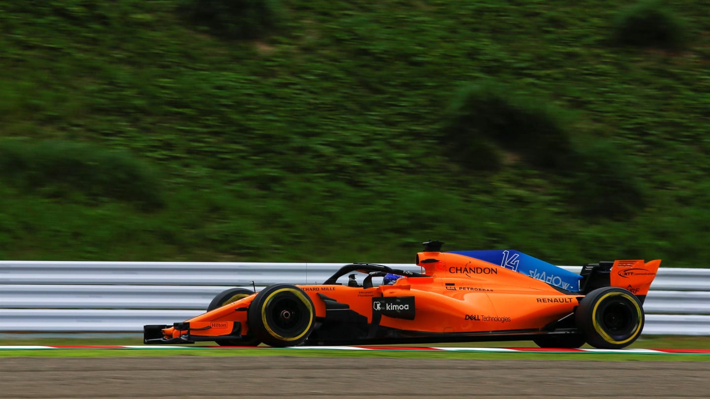 Fernando Alonso, McLaren MCL33 at Formula One World Championship, Rd17, Japanese Grand Prix,