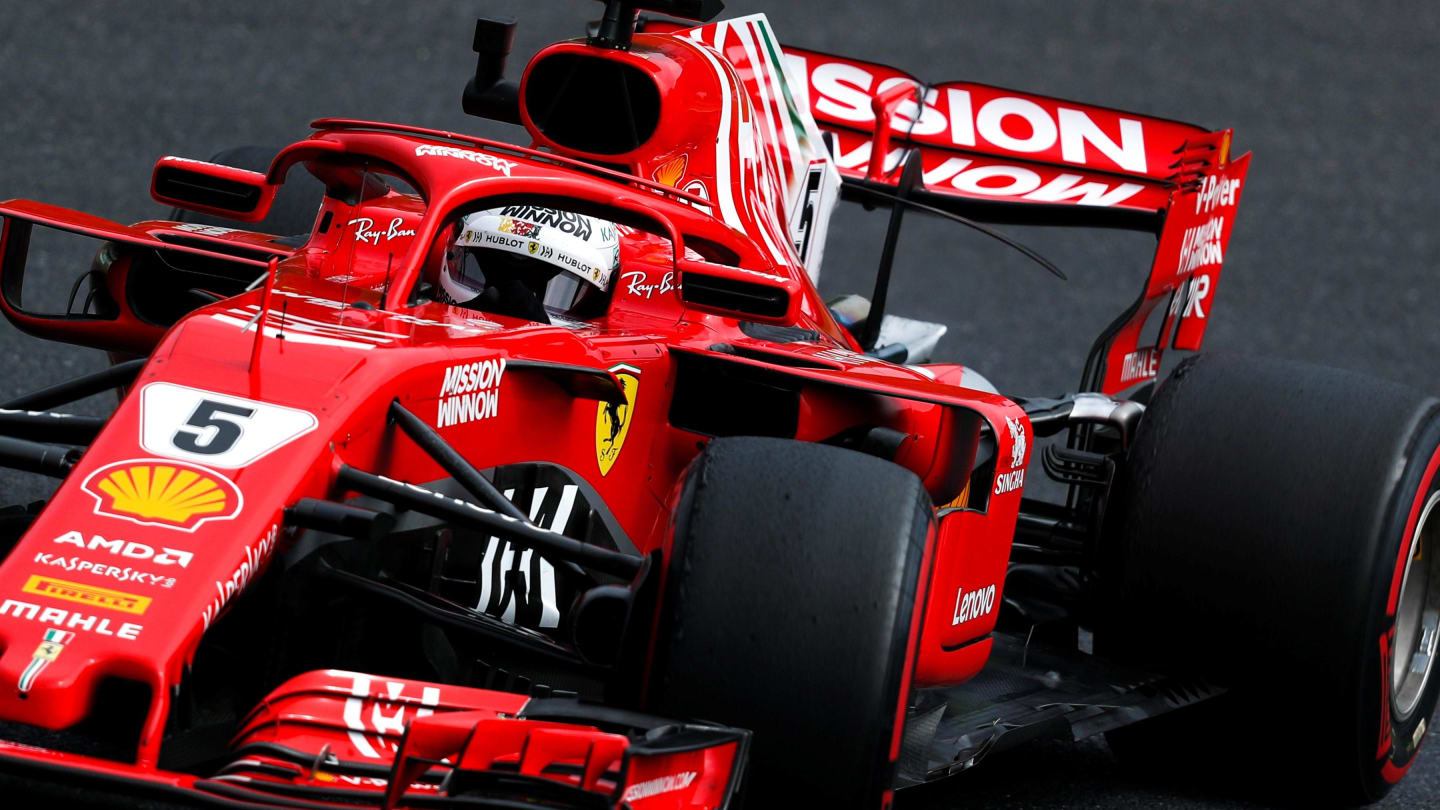 Sebastian Vettel, Ferrari SF71H at Formula One World Championship, Rd17, Japanese Grand Prix,