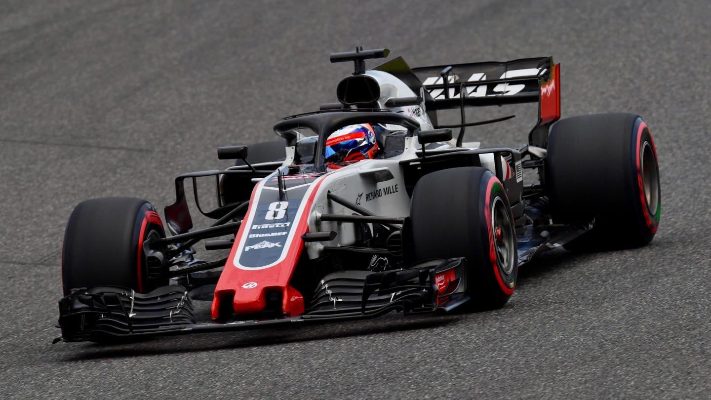 Romain Grosjean, Haas F1 Team VF-18 at Formula One World Championship, Rd17, Japanese Grand Prix,