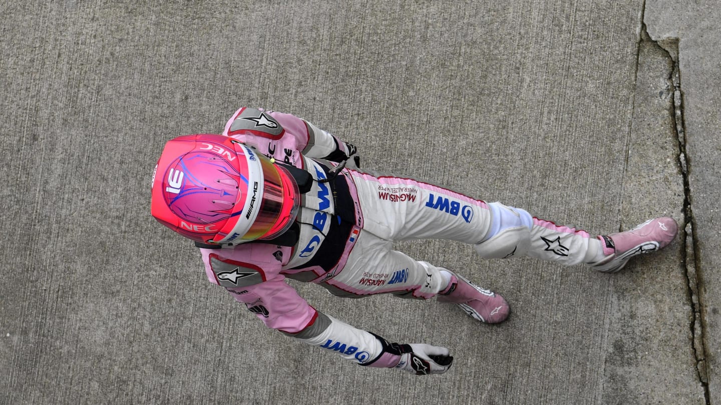 Esteban Ocon, Racing Point Force India F1 Team at Formula One World Championship, Rd17, Japanese Grand Prix, Qualifying, Suzuka, Japan, Saturday 6 October 2018.