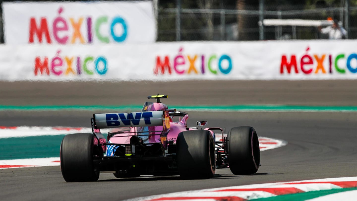Esteban Ocon, Racing Point Force India VJM11 at Formula One World Championship, Rd19, Mexican Grand