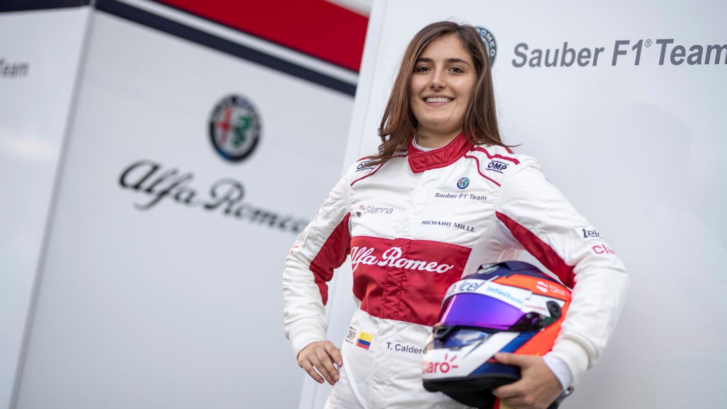 Tatiana Calderon, Alfa Romeo Sauber F1 Team Test Driver at Formula One World Championship, Rd19,