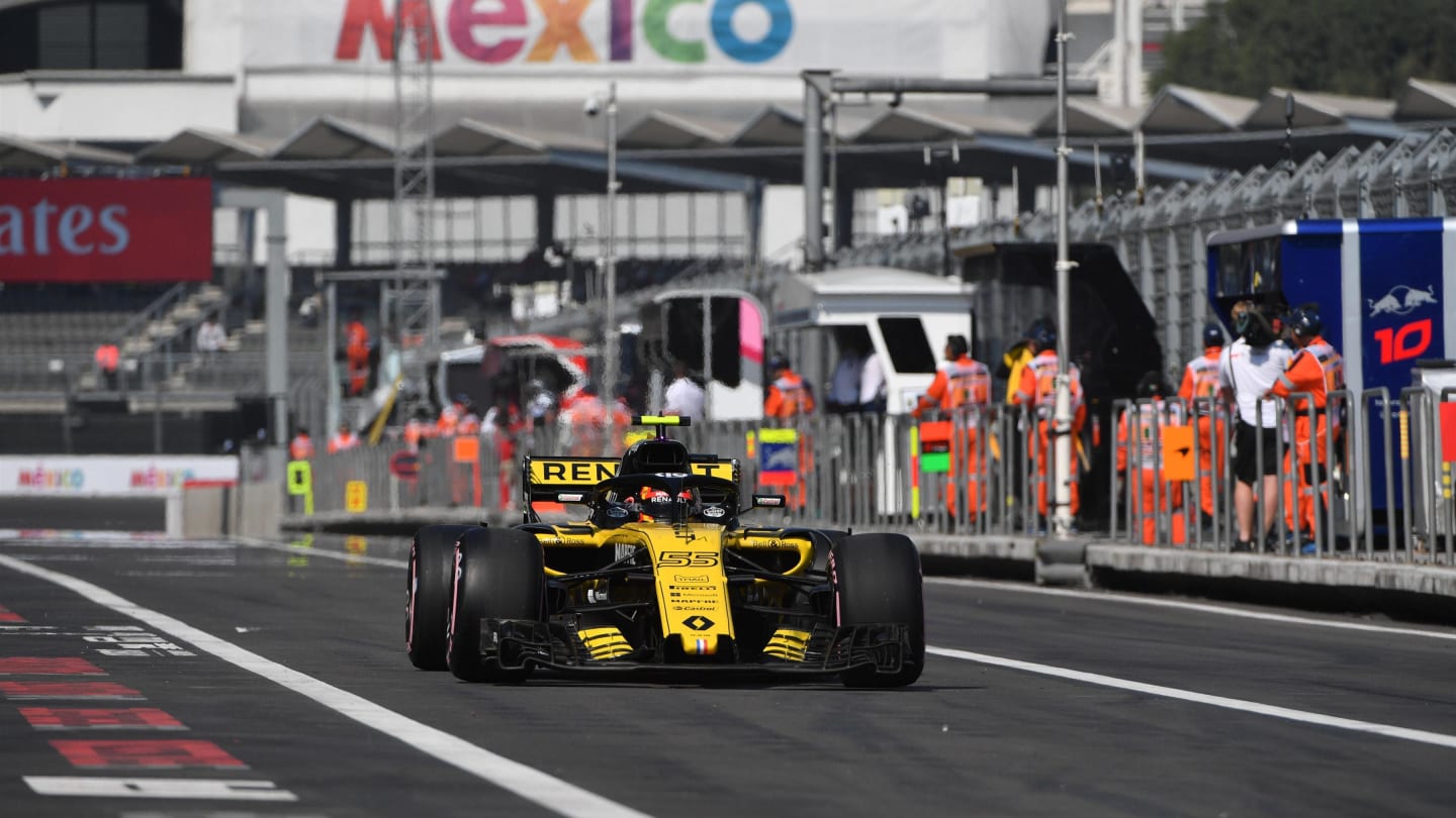 Carlos Sainz Jr, Renault Sport F1 Team R.S. 18 at Formula One World Championship, Rd19, Mexican