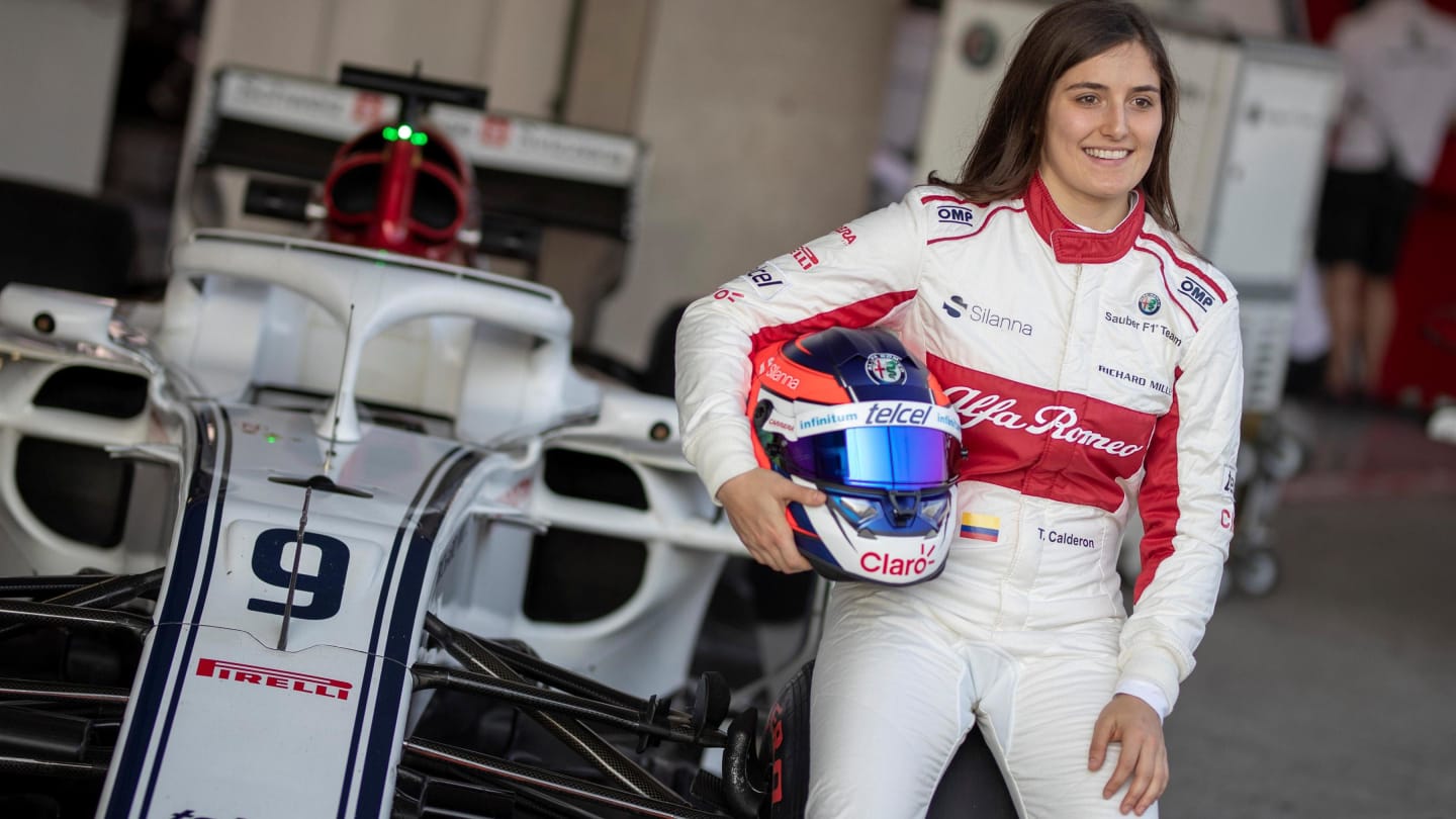 Tatiana Calderon, Alfa Romeo Sauber F1 Team Test Driver at Formula One World Championship, Rd19,