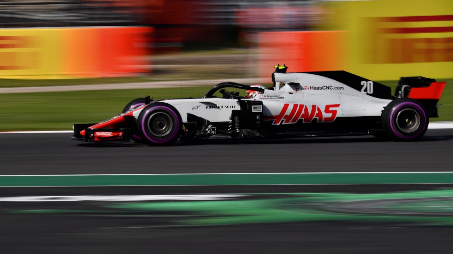Kevin Magnussen, Haas F1 Team VF-18 at Formula One World Championship, Rd19, Mexican Grand Prix, Practice, Circuit Hermanos Rodriguez, Mexico City, Mexico, Friday 26 October 2018.