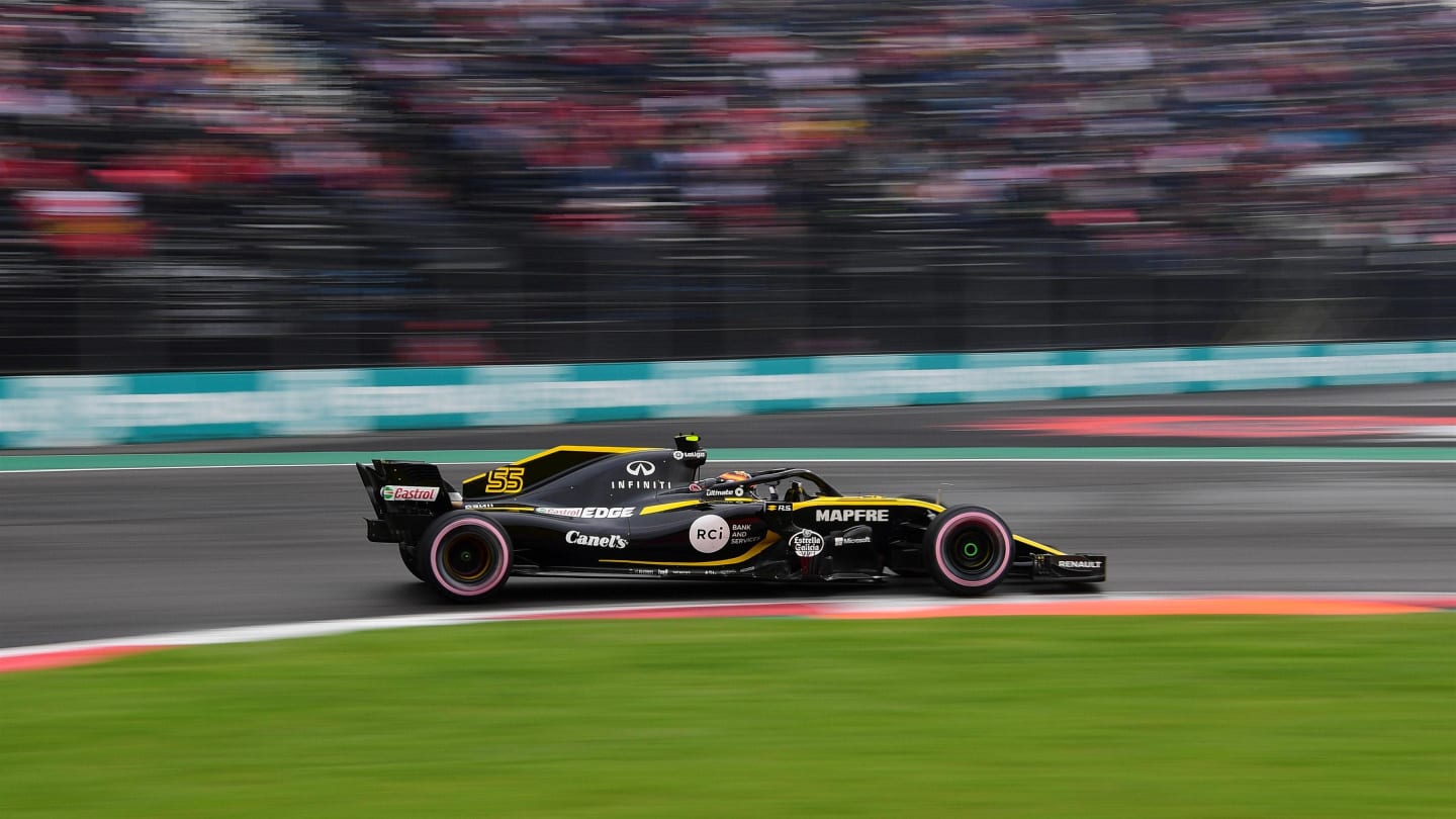 Carlos Sainz, Renault Sport F1 Team R.S. 18 at Formula One World Championship, Rd19, Mexican Grand Prix, Qualifying, Circuit Hermanos Rodriguez, Mexico City, Mexico, Saturday 27 October 2018.