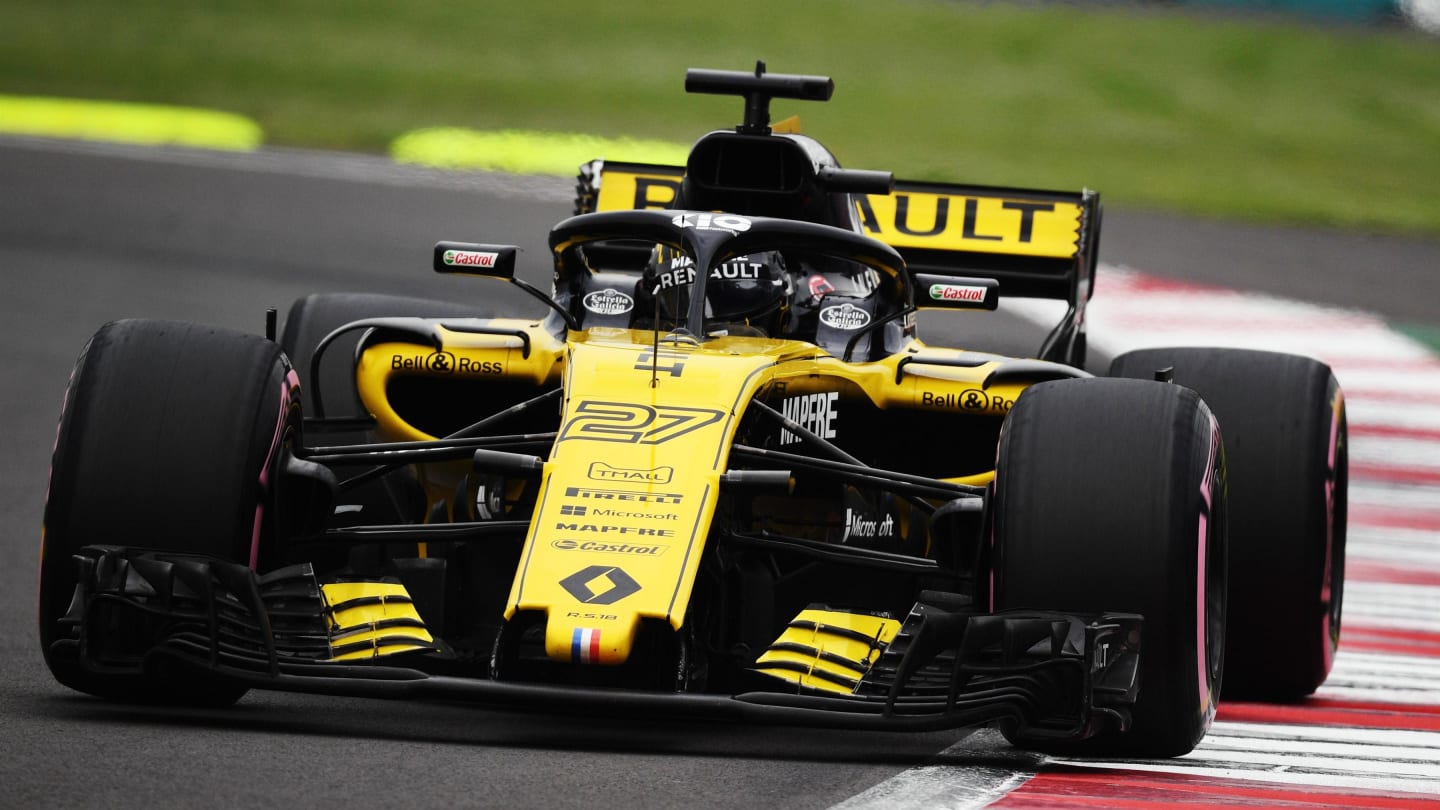 Nico Hulkenberg, Renault Sport F1 Team R.S. 18 at Formula One World Championship, Rd19, Mexican Grand Prix, Qualifying, Circuit Hermanos Rodriguez, Mexico City, Mexico, Saturday 27 October 2018.