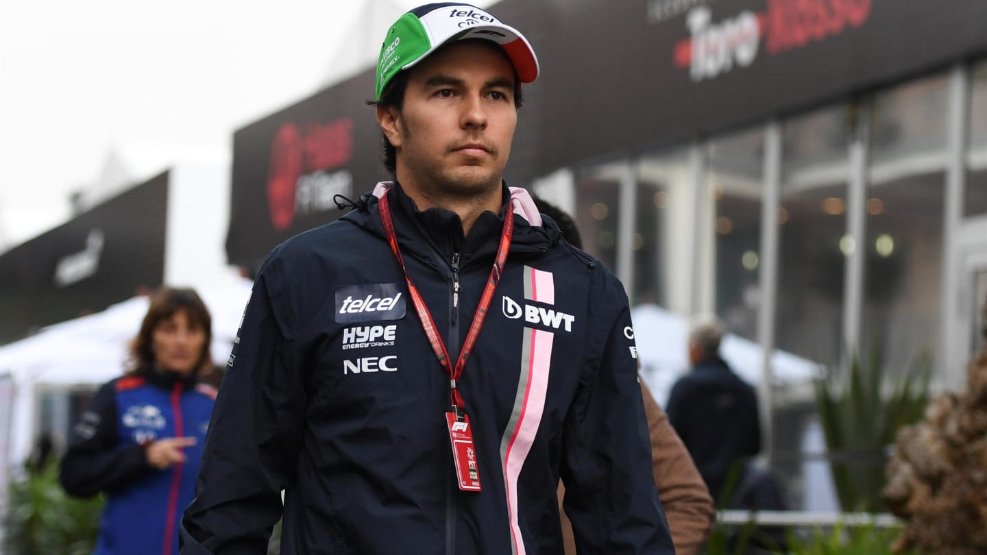 Sergio Perez, Racing Point Force India at Formula One World Championship, Rd19, Mexican Grand Prix,