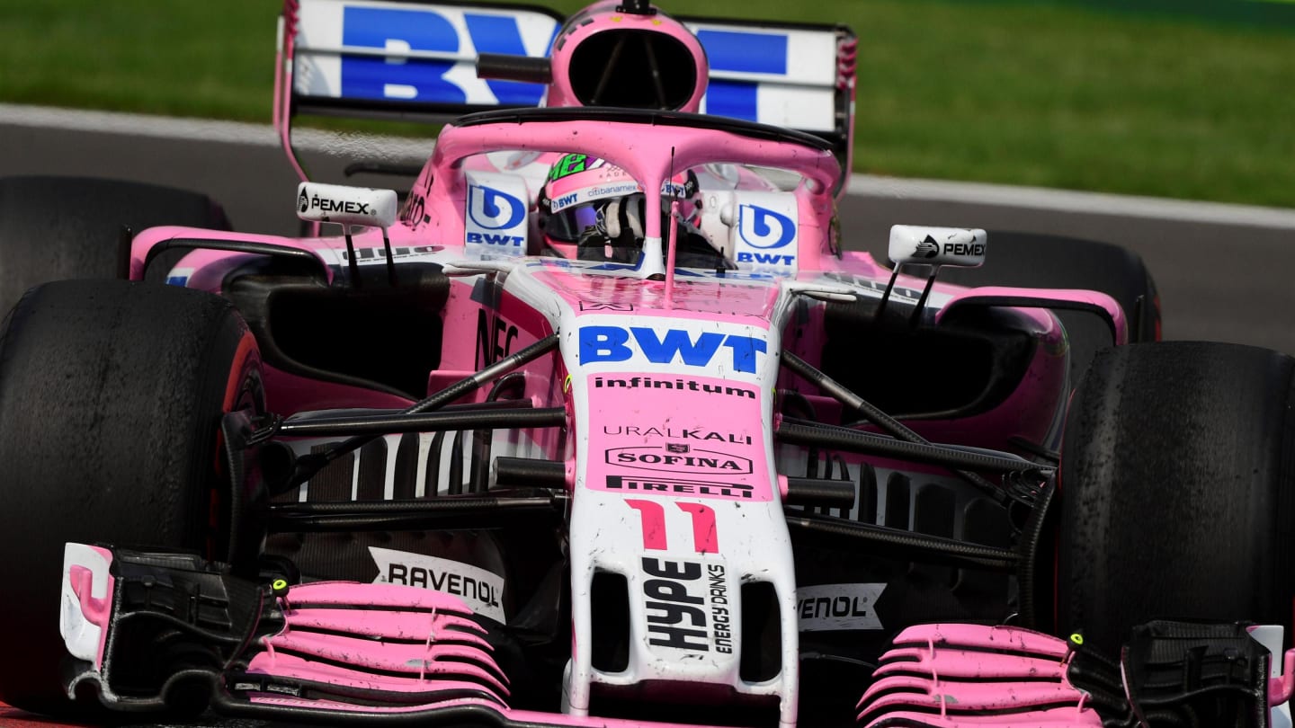 Sergio Perez, Racing Point Force India VJM11 at Formula One World Championship, Rd19, Mexican Grand