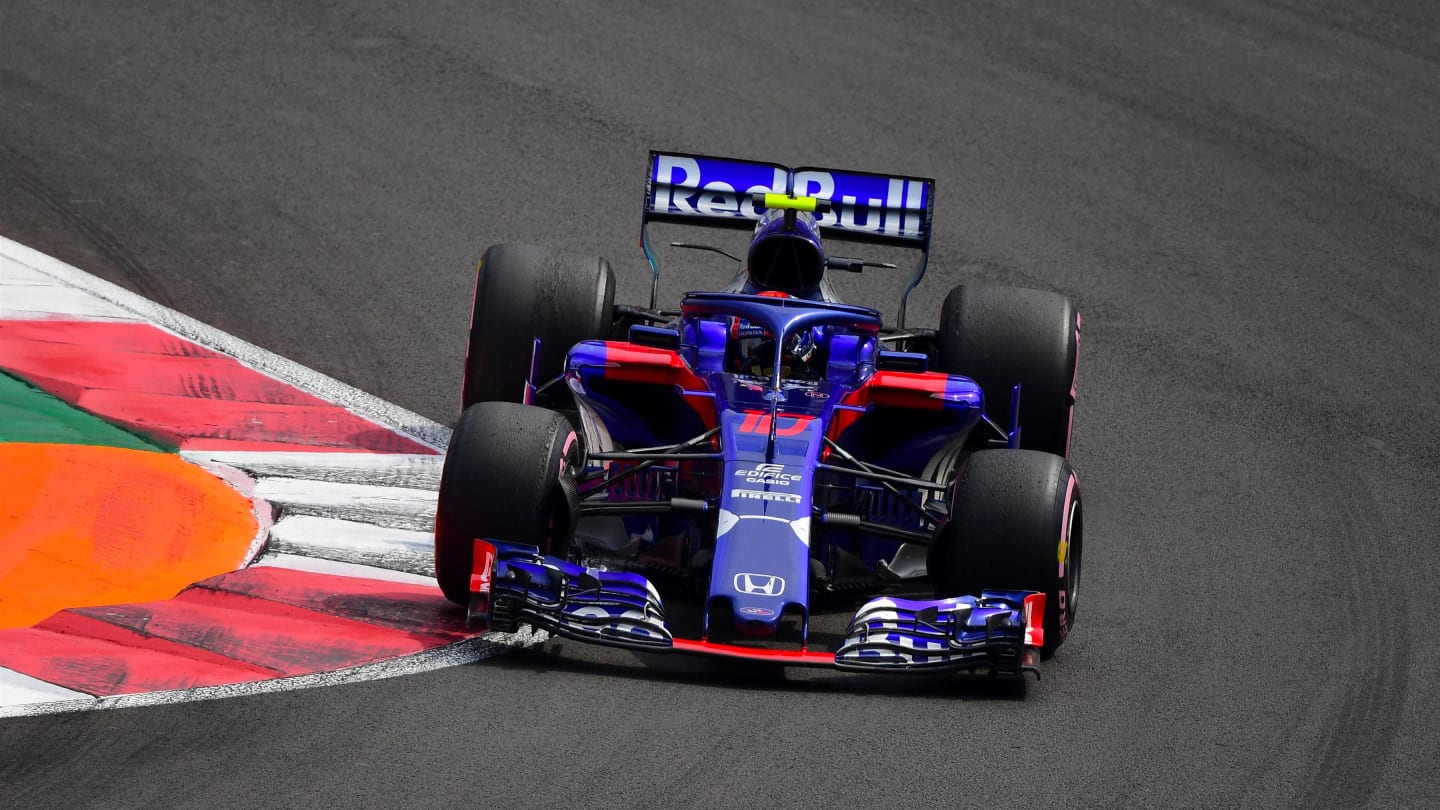 Pierre Gasly, Scuderia Toro Rosso STR13 at Formula One World Championship, Rd19, Mexican Grand