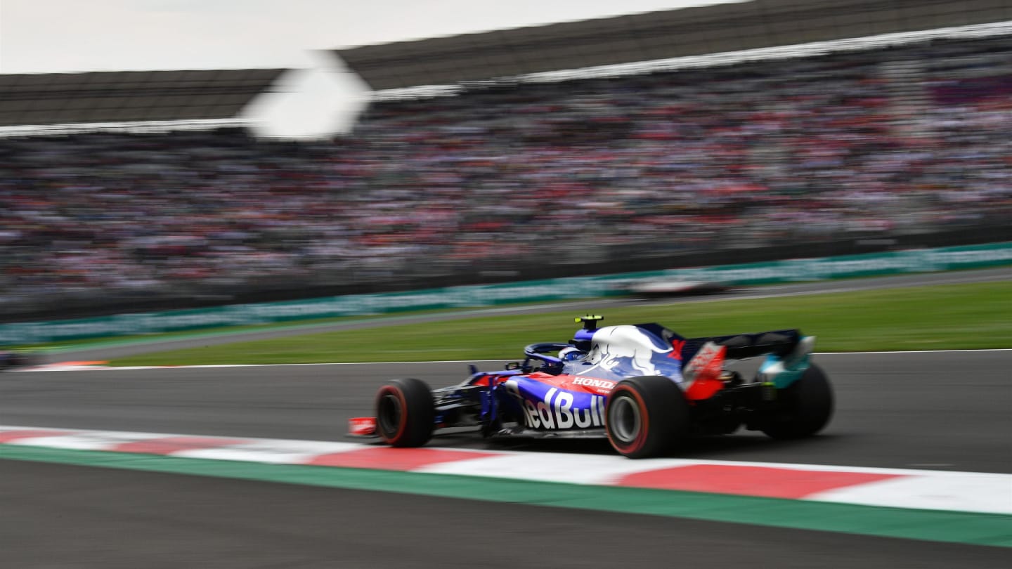 Pierre Gasly, Toro Rosso STR13 at Formula One World Championship, Rd19, Mexican Grand Prix, Race,